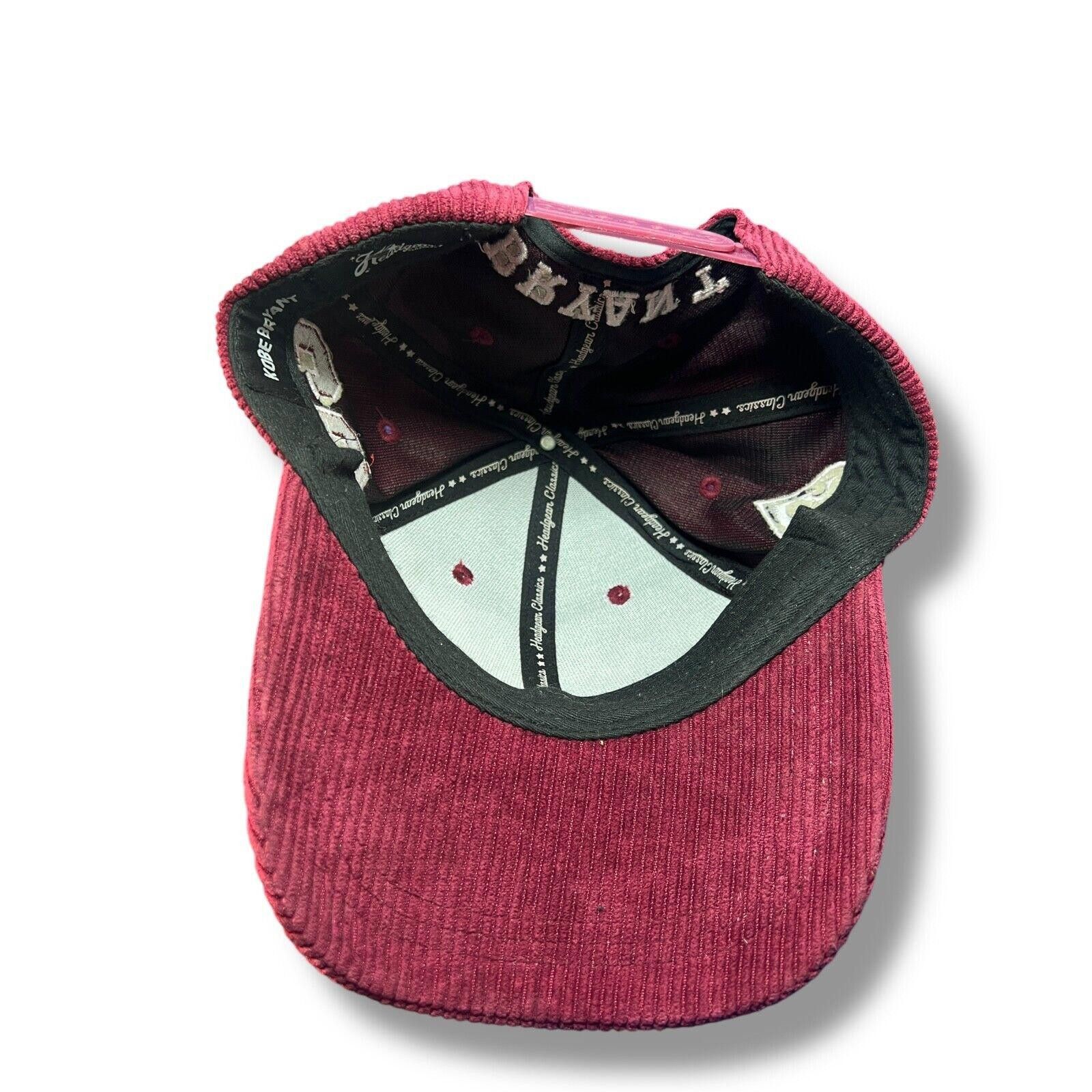 NBA Kobe Bryant Lower Merion #33 Snapback Hat Maroon Corduroy Size ONE SIZE - 7 Thumbnail