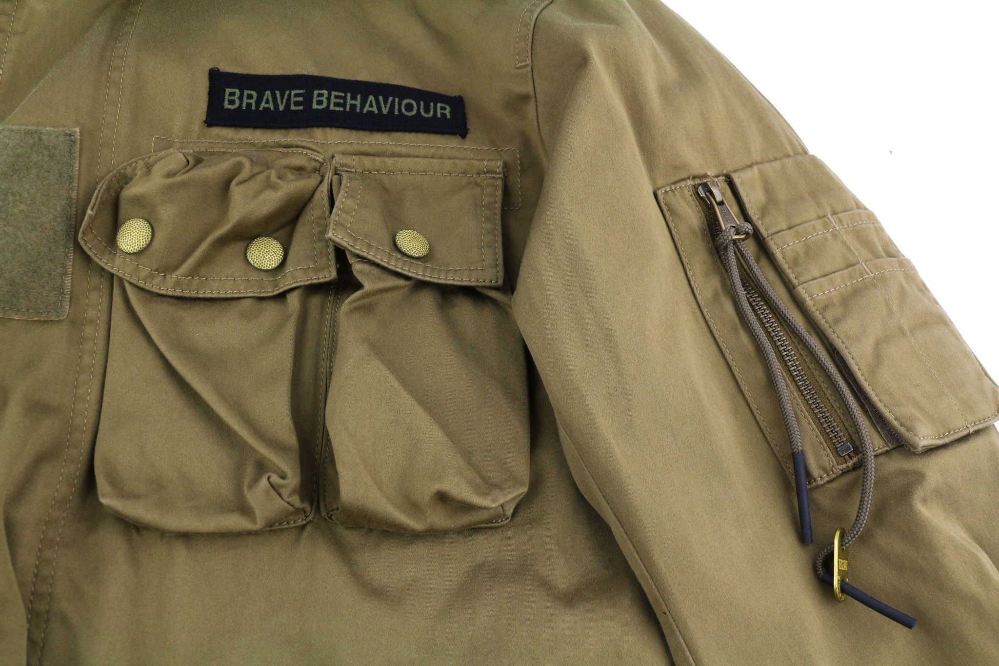 Diesel J-LOYD M Brown Drawstring Waist Zip Logo Jacket 40020 Size US M / EU 48-50 / 2 - 5 Thumbnail