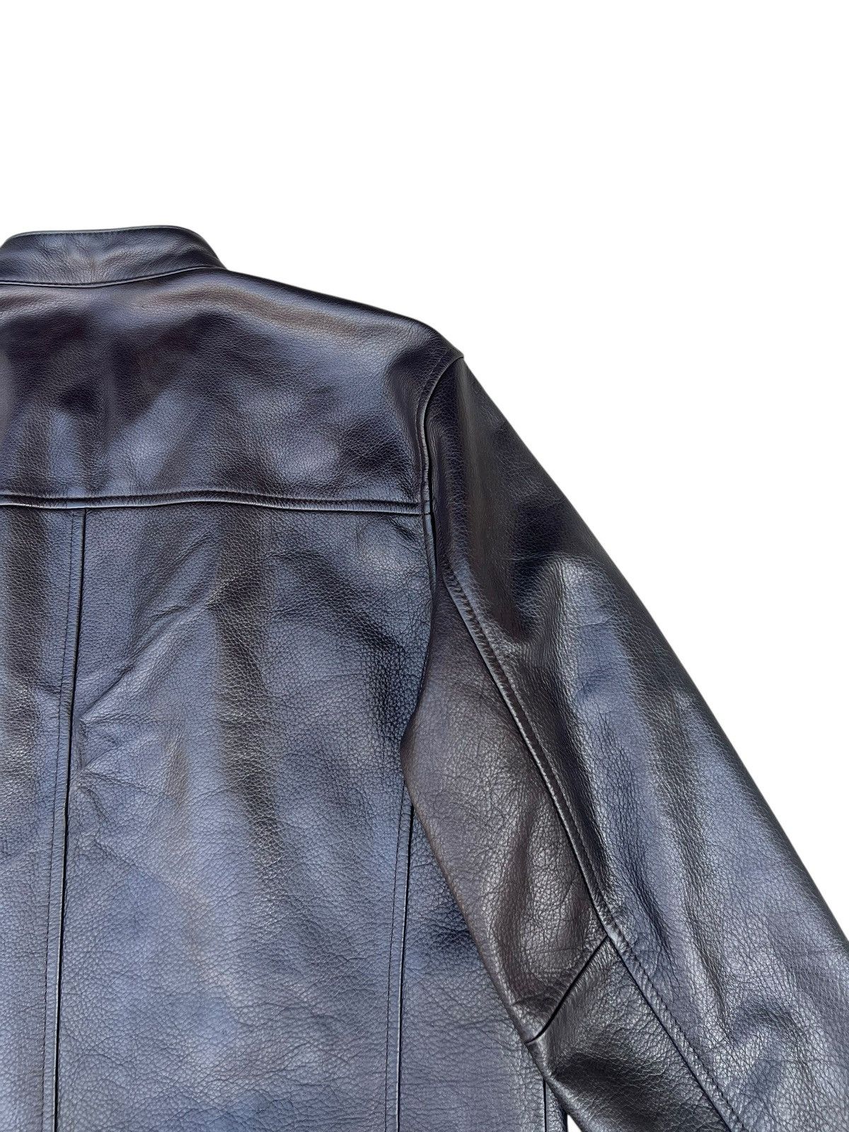 Reiss REISS Knox Cow Leather Jacket Racer Size US XL / EU 56 / 4 - 24 Thumbnail