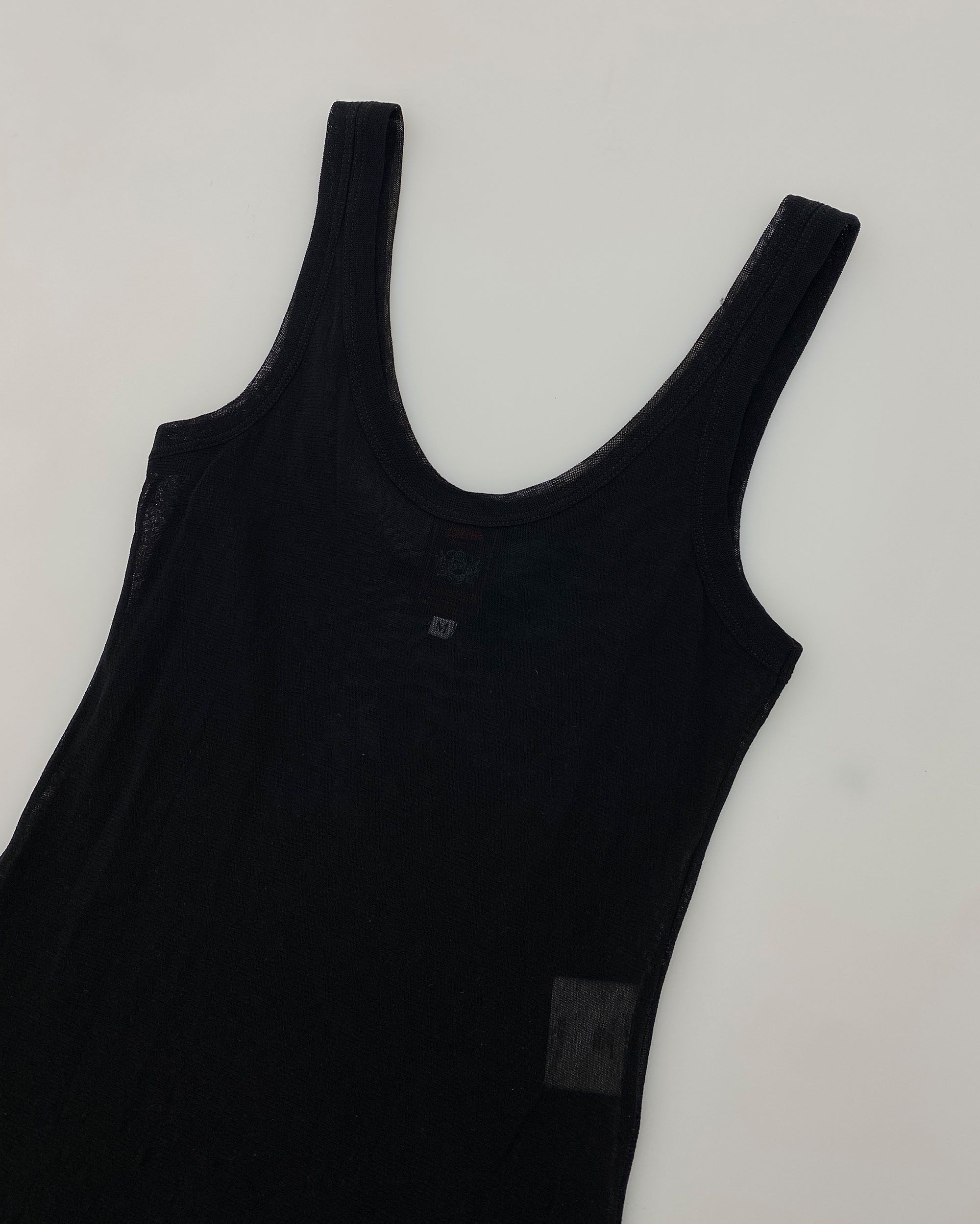 Jean Paul Gaultier Maille Classique 1990s Mesh Tank Dress Size M / US 6-8 / IT 42-44 - 3 Thumbnail