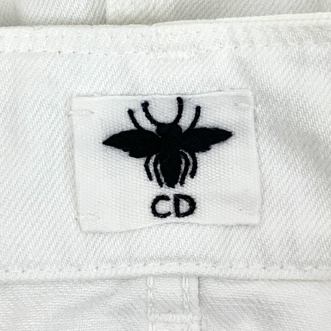 Dior Dior White Belt Buckle Cotton Casual Denim Mini Skirt K26WX Size 25" / US 0 / IT 36 - 5 Thumbnail