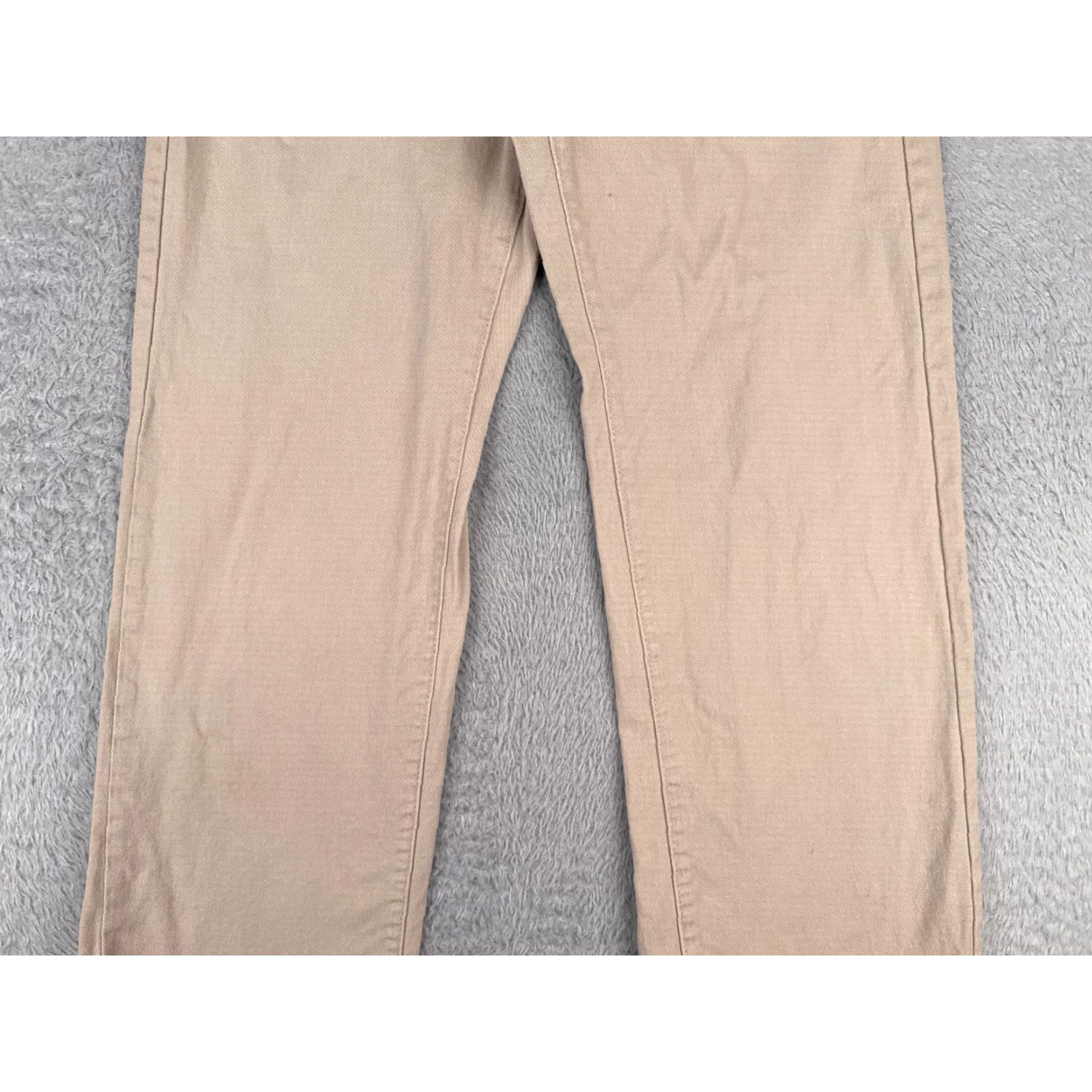 Shein Shein Jeans Women 6 Beige Denim Wide-Leg High Rise Cotton Blend 26x29 Zip Button 5-Pocket Distressed Western Casual Mens Womens Girls Size 28" / US 6 / IT 42 - 3 Thumbnail