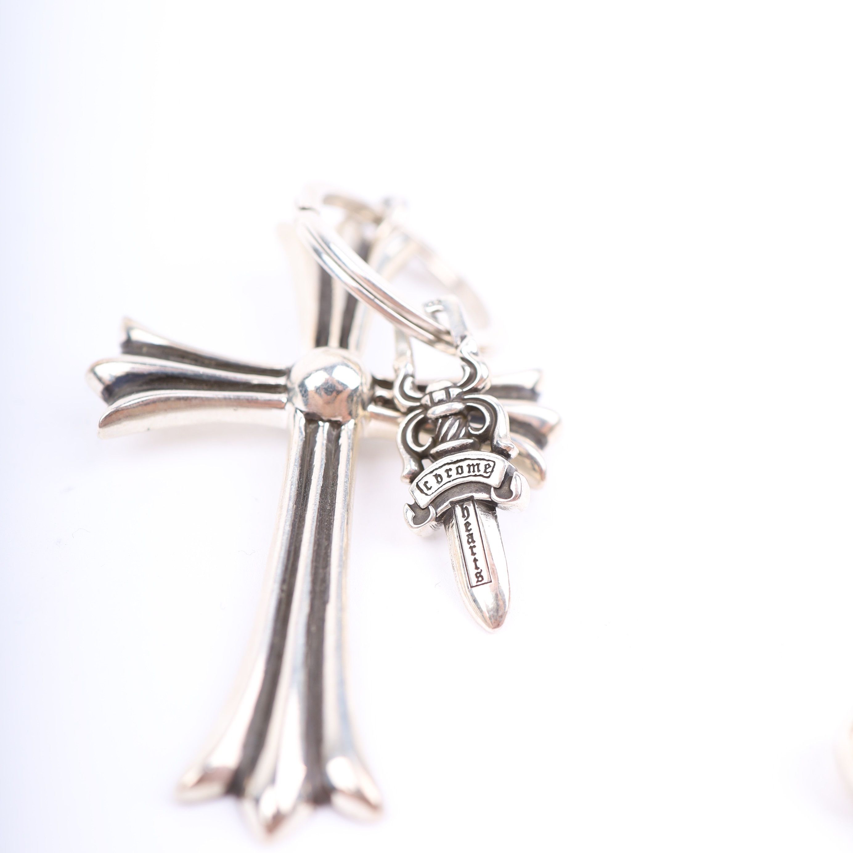 Chrome Hearts CHROME HEARTS LARGE CROSS + DAGGER KEY RING Size ONE SIZE - 8 Thumbnail
