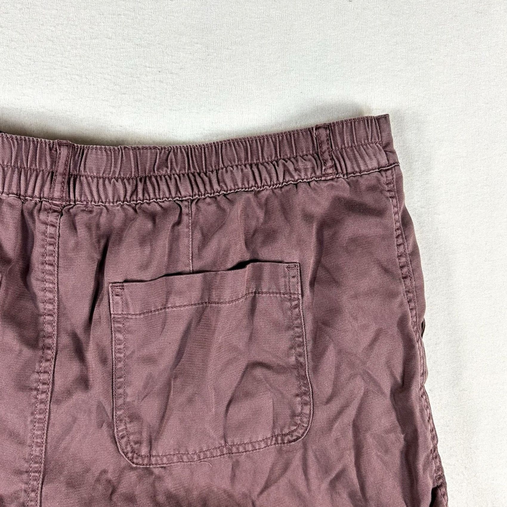 Vintage Maurices Chino Shorts Womens Size L Cuffed Stretch Pockets Casual Beach Summer Red Size 36" / US 14 / IT 50 - 5 Thumbnail