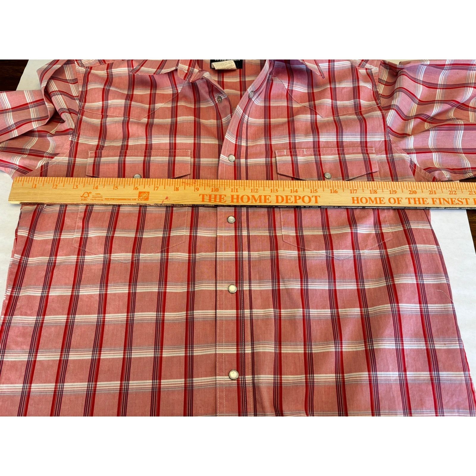 Wrangler Wrangler Snap Shirt Button Down Short Sleeve Plaid Size M Size US M / EU 48-50 / 2 - 3 Thumbnail