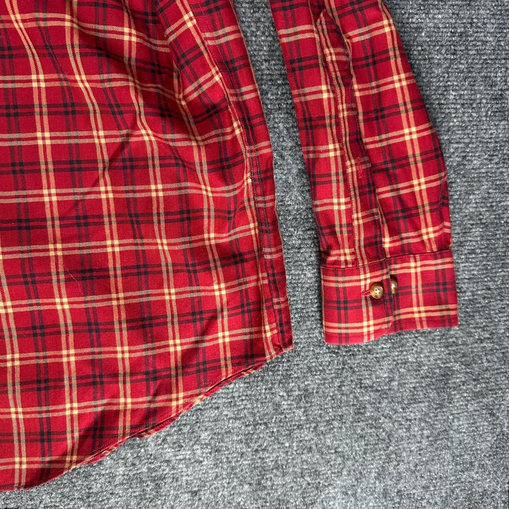 Brooks Brothers Brooks Brothers Shirt Mens Large Button-Down The Original Polo Red Plaid Non Iron Vintage No Size US L / EU 52-54 / 3 - 3 Thumbnail