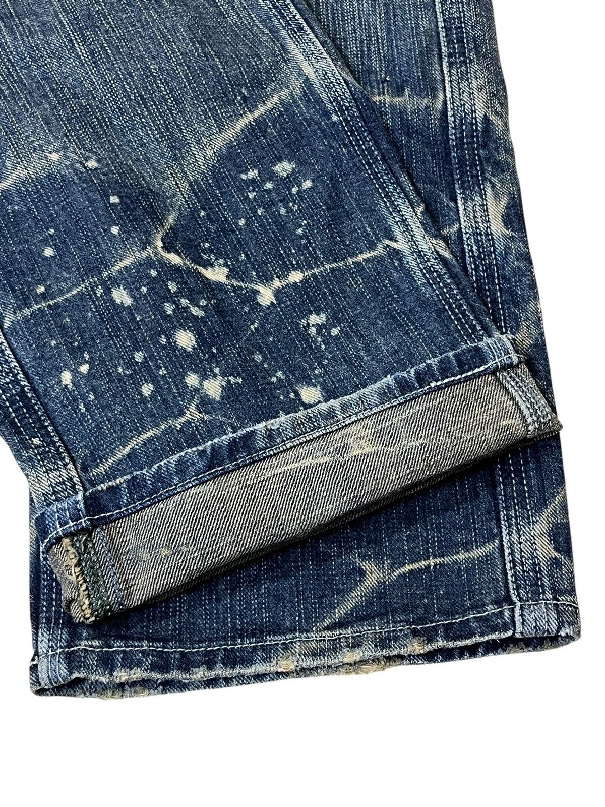 Japanese Brand Sick 90s japanese denim GL HEART mud wash dirty faded jeans Size US 31 - 13 Thumbnail