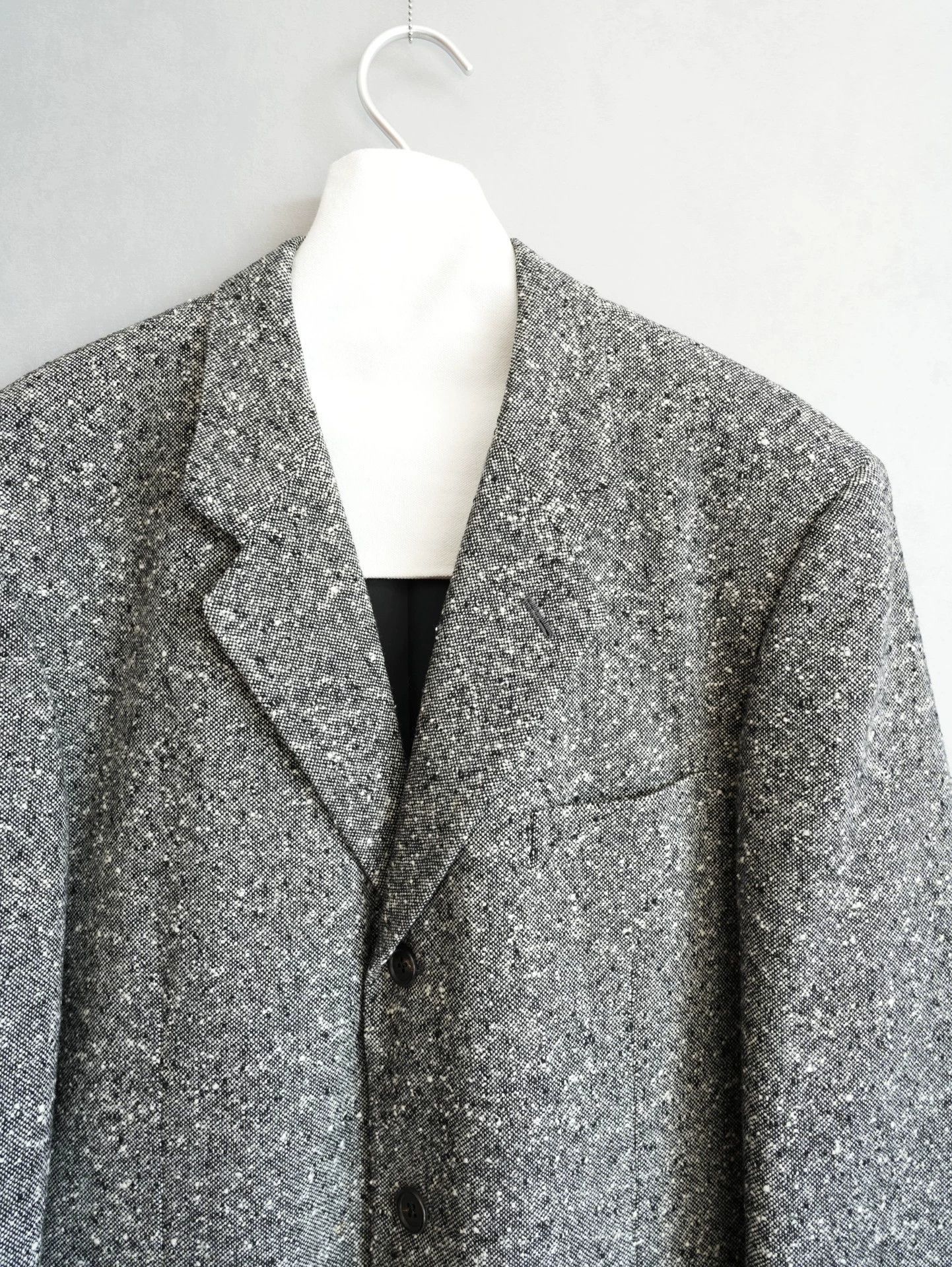 Yohji Yamamoto Yohji Yamamoto 10SS BW Textured Jacket Size 4 Size US XL / EU 56 / 4 - 4 Thumbnail