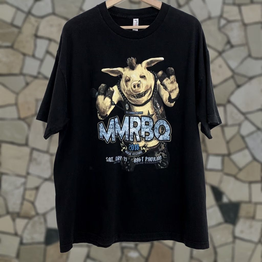 Doublet MMRBQ 2018 Music Festival Tee Black T-Shirt Double Sided Alice In Chains XL Shirt Mens Short Sleeve Crew Neck Knit Cotton Logo Size US XL / EU 56 / 4 - 1 Thumbnail
