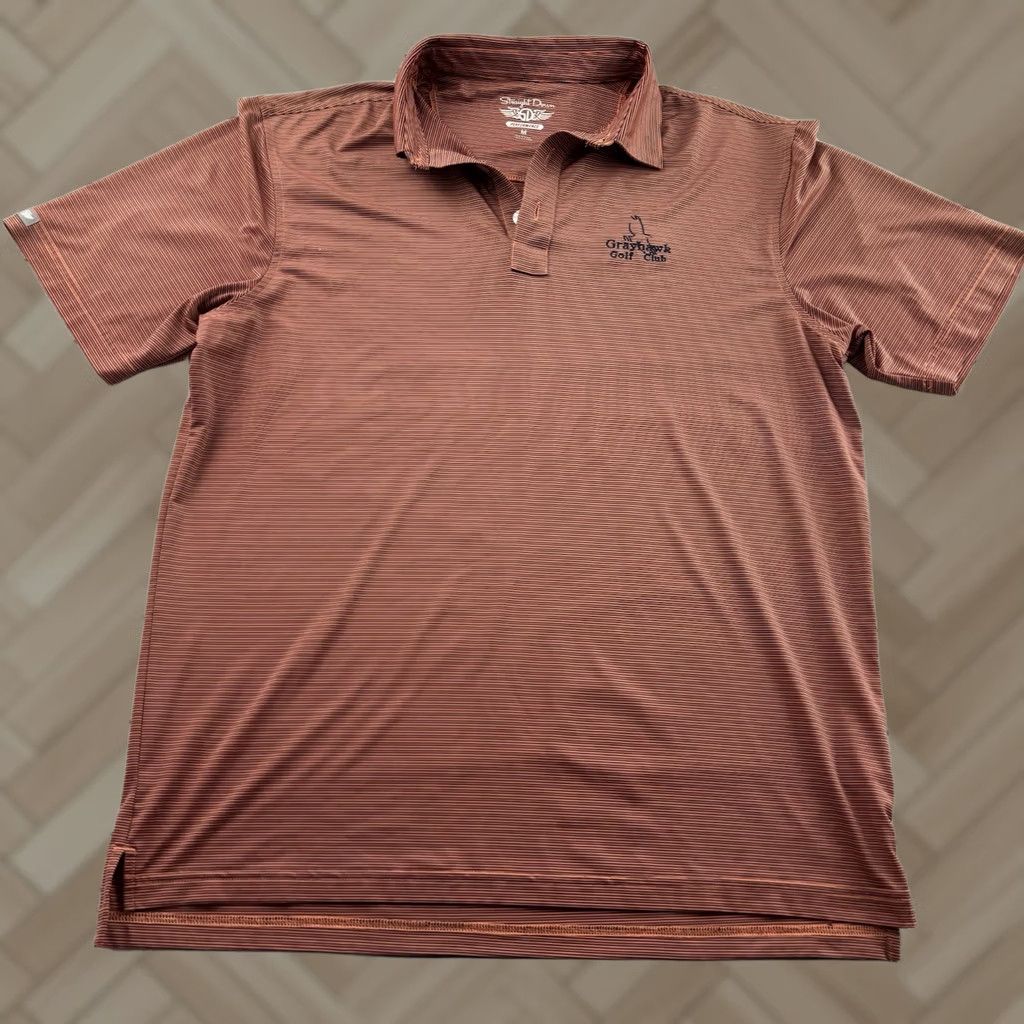 Vintage Straight Down Short Sleeve Golf Polo Shirt Men's M Grayhawk Performance Size US M / EU 48-50 / 2 - 1 Thumbnail