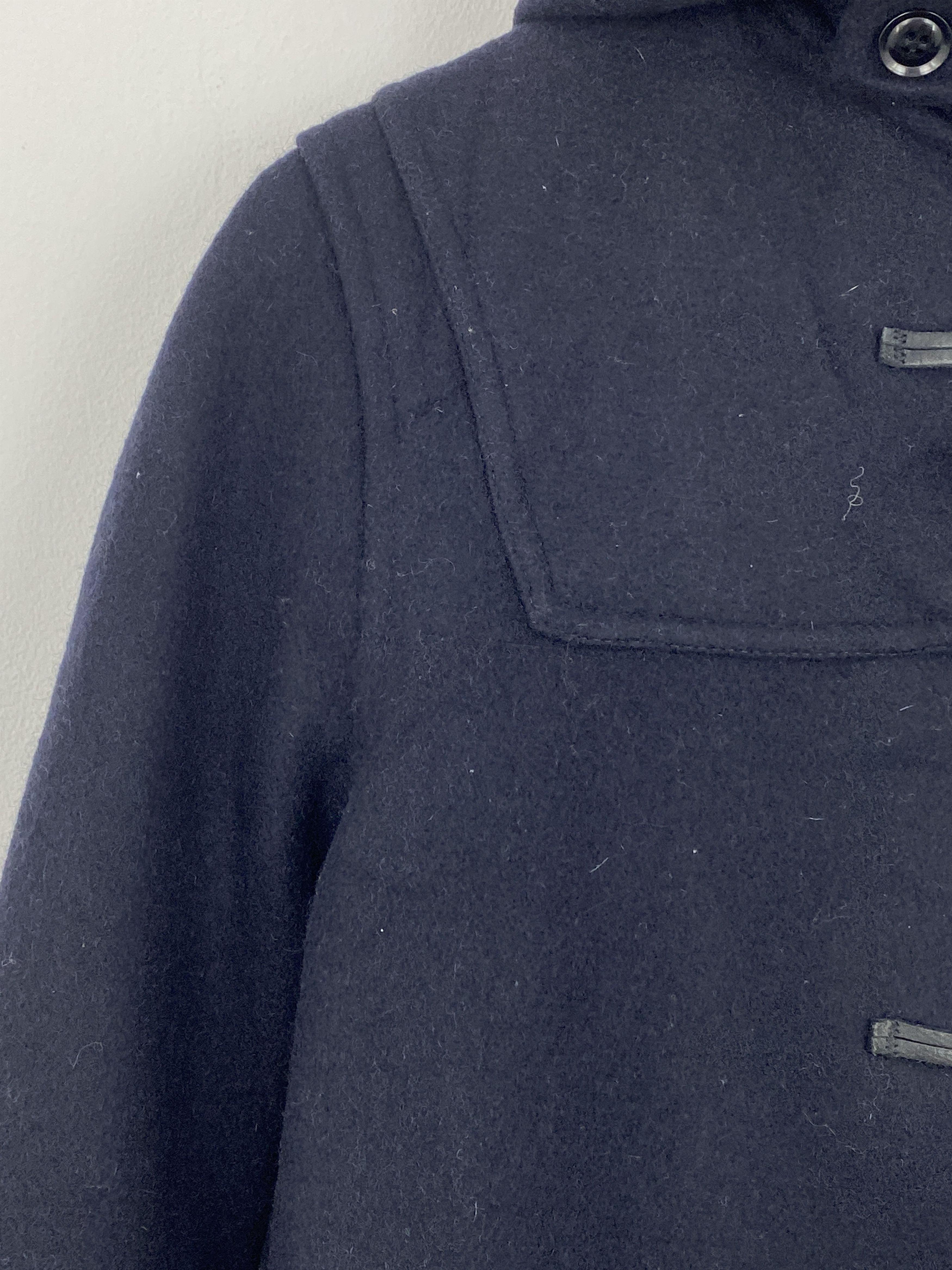 Fidelity Fidelity By Gerald & Stewart Navy Duffle Coat Wool JA0052 Size US M / EU 48-50 / 2 - 9 Thumbnail
