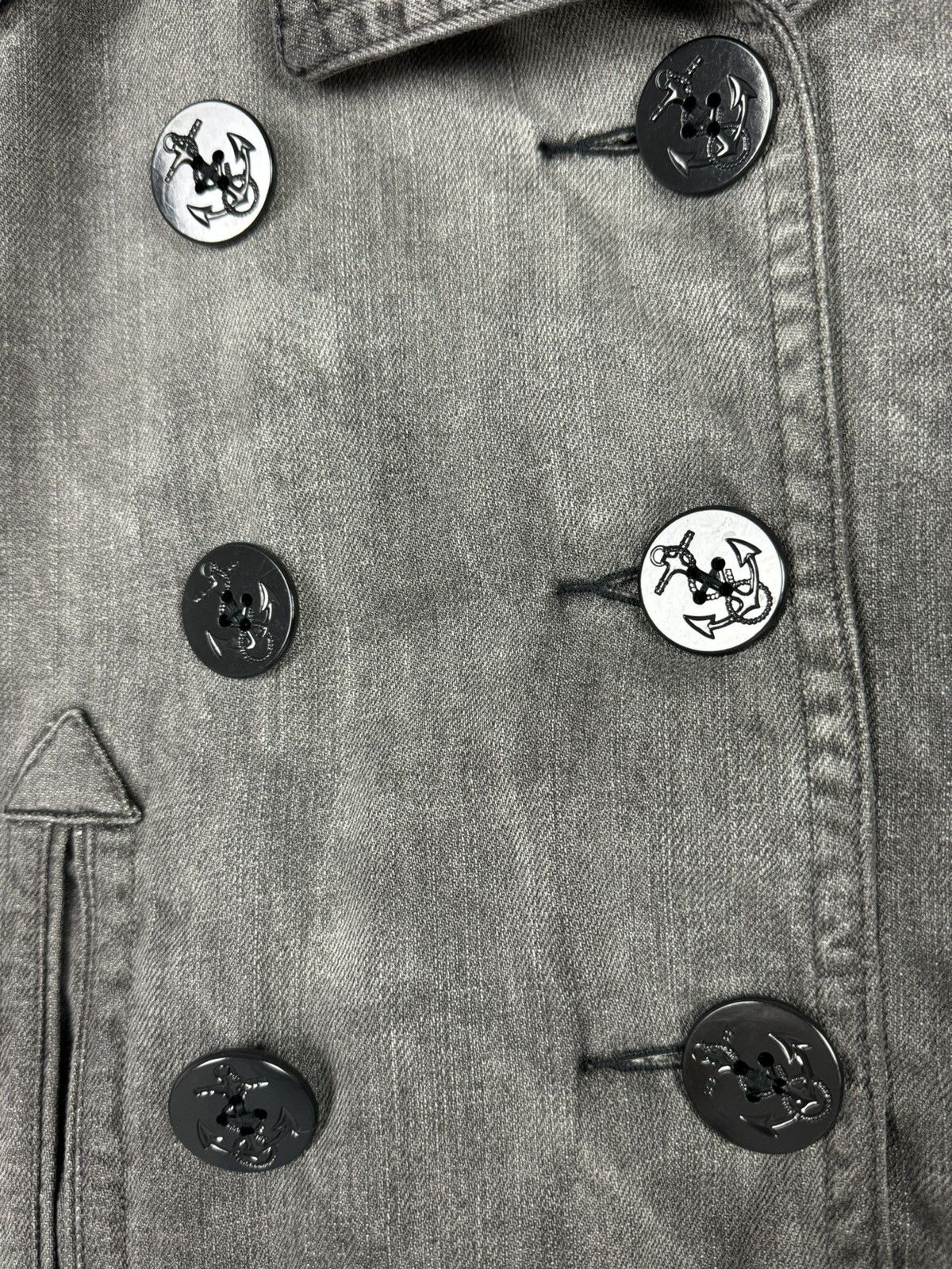Denim & Supply Ralph Lauren Denim and Supply Ralph Lauren Washed Denim Peacoat Size XS / US 0-2 / IT 36-38 - 6 Thumbnail