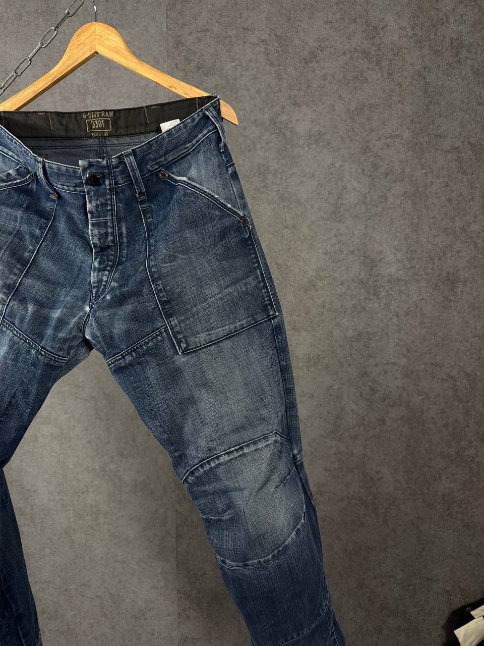 G-Star G Star Raw vintage designer biker jeans Size US 34 / EU 50 - 2 Thumbnail