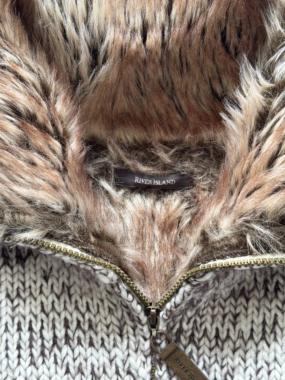 Japanese Brand Crazy Y2K Faux Fur Opium Mohair Knit Jacket Size M / US 6-8 / IT 42-44 - 7 Thumbnail