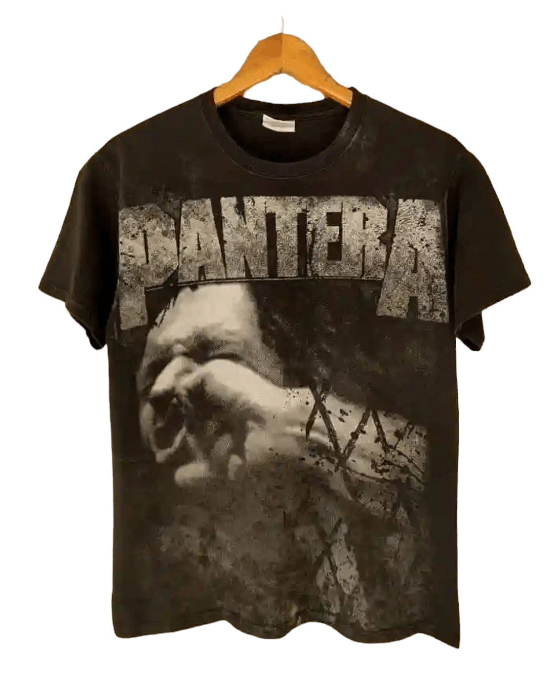 Hanes PANTERA Band T-Shirt, Men's XXL equivalent. cotton black type Vintage Second Hand