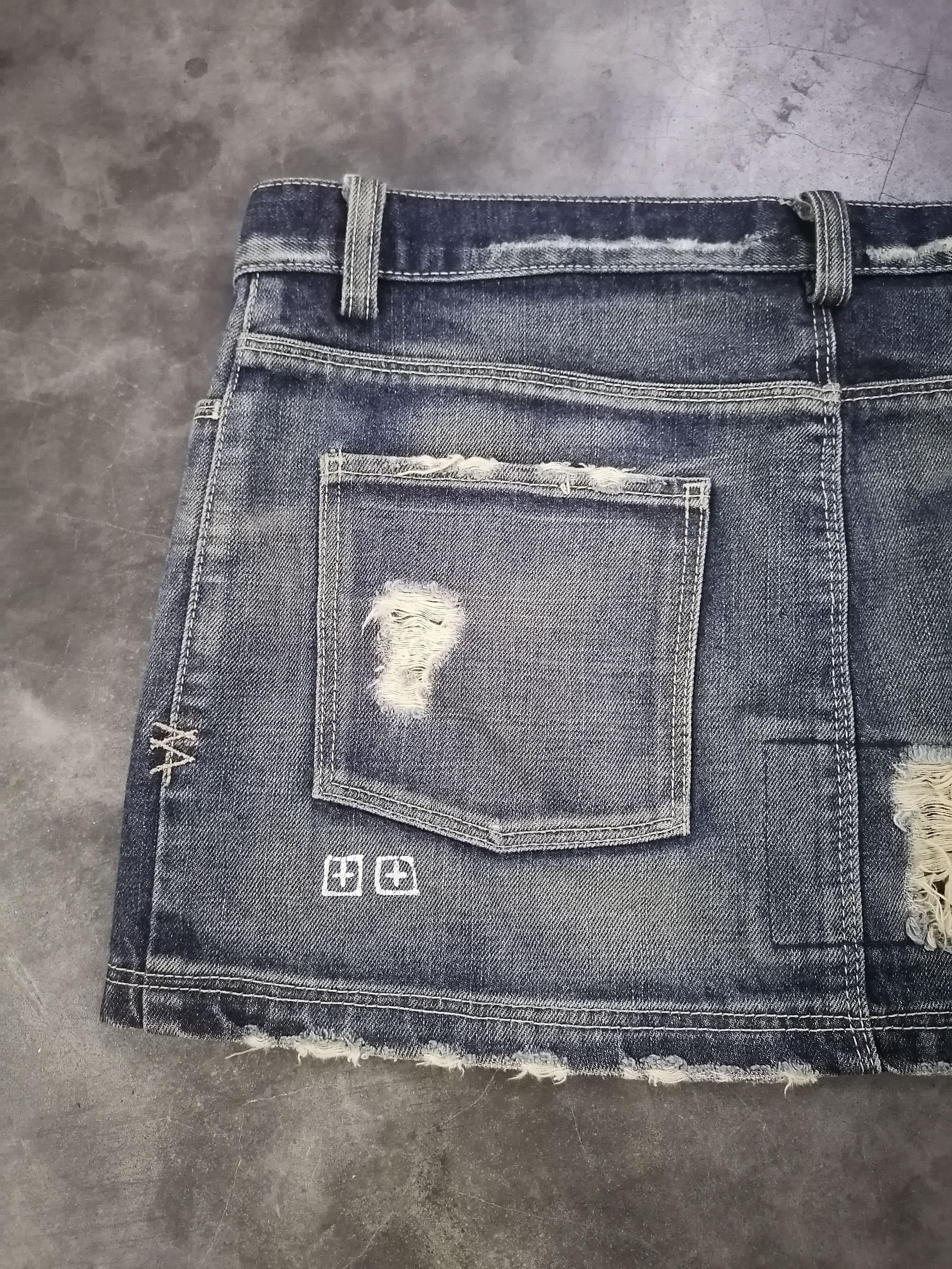 Japanese Brand Ksubi Twinnie Minnie Patchwork Denim Skirts Size 32" / US 10 / IT 46 - 8 Thumbnail