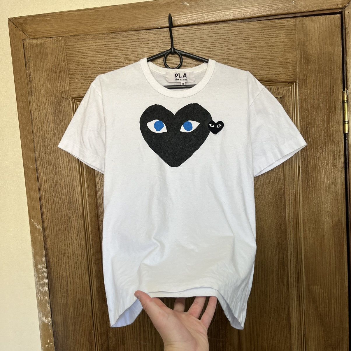 Comme des Garcons Rare Comme Des Garcons Play T-Shirt CDG Double Heart Size US M / EU 48-50 / 2 - 2 Thumbnail