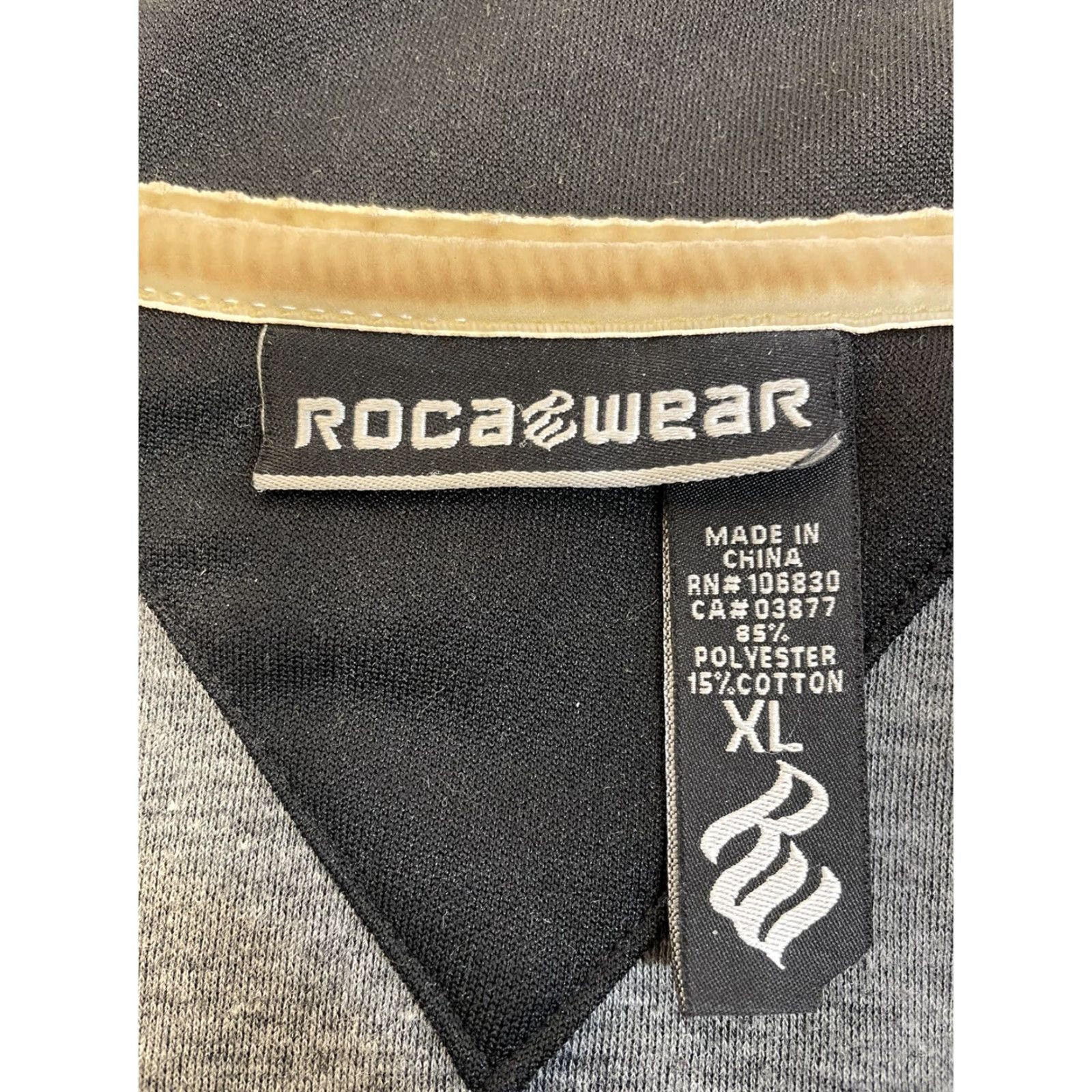 Rocawear Rocawear Track Jacket Zipper Front Pockets Black XL RN#106830 Pre-Owned Size US XL / EU 56 / 4 - 6 Thumbnail