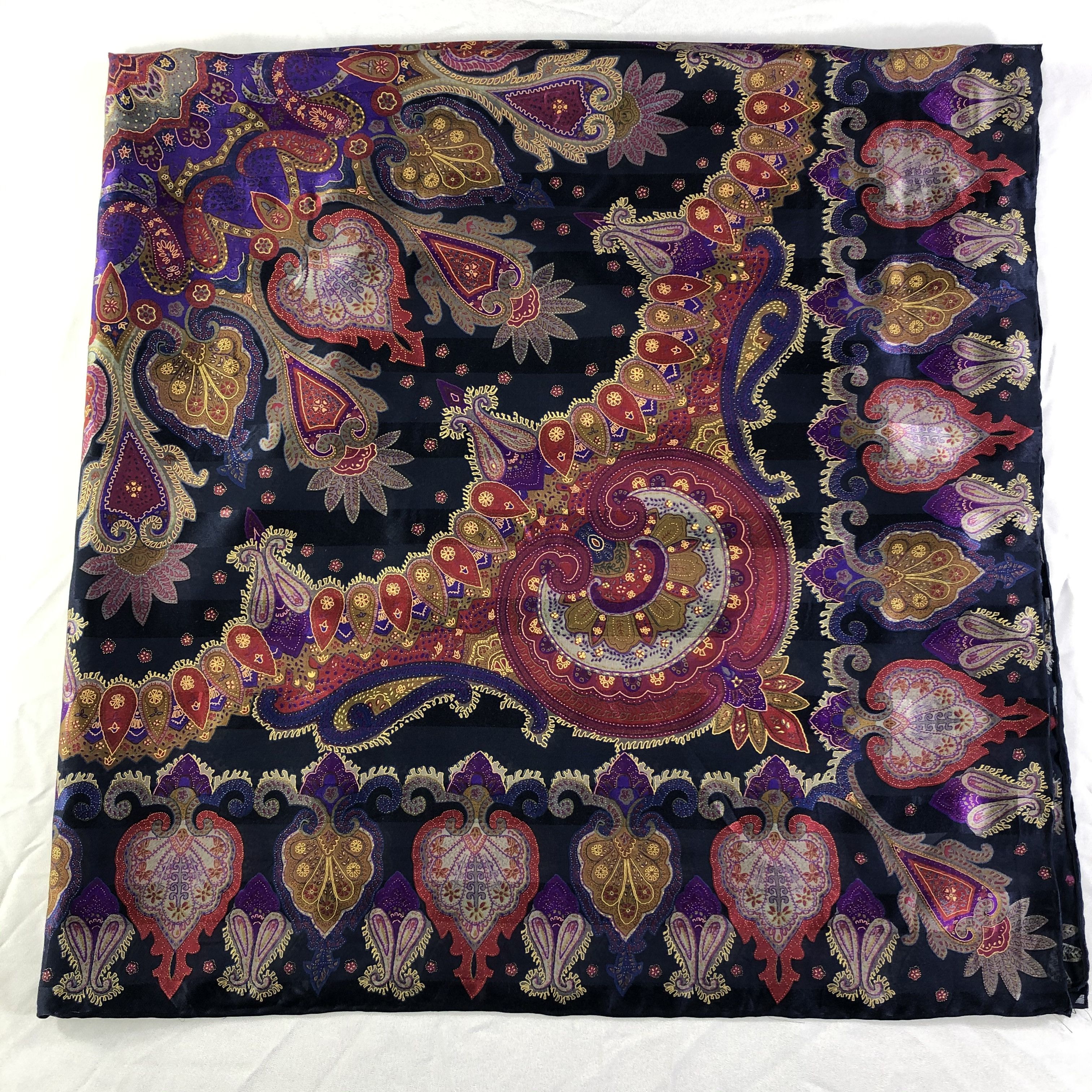Vintage Vintage Silk Scarf Size ONE SIZE - 2 Thumbnail
