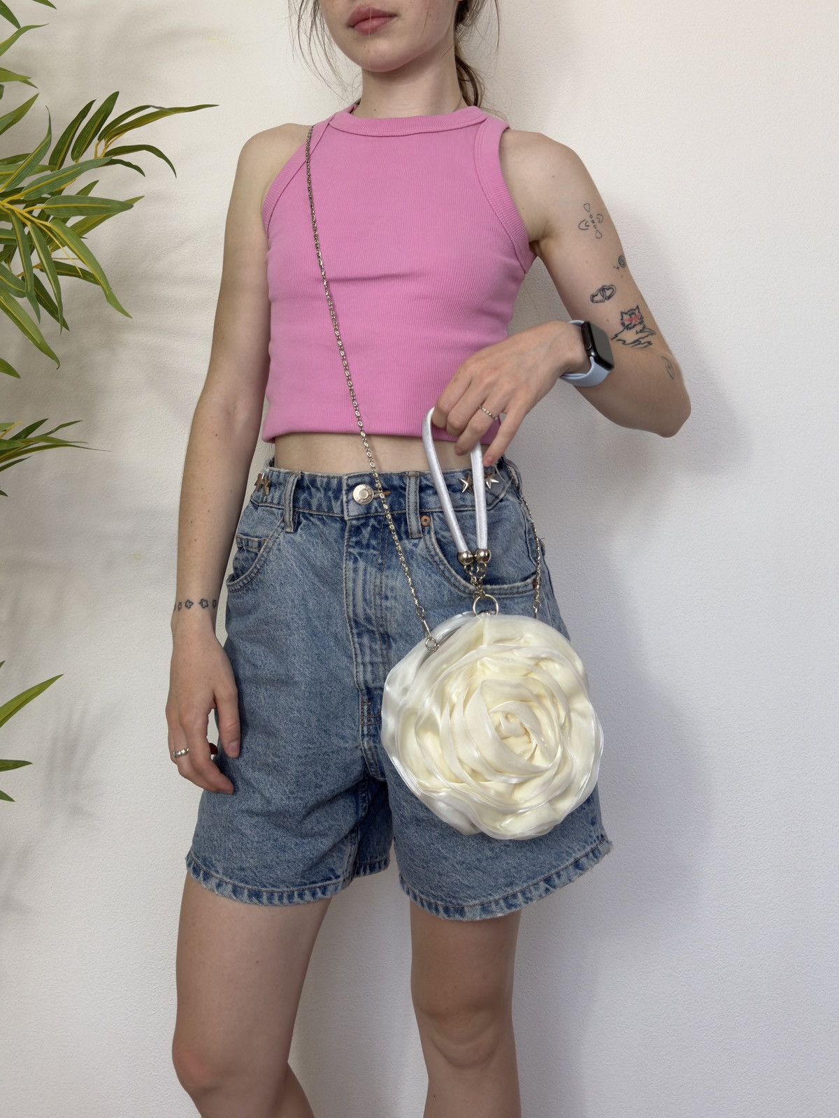 Vintage VINTAGE CUTE ROSE CHAINS HANDLE BAG Size ONE SIZE - 2 Thumbnail