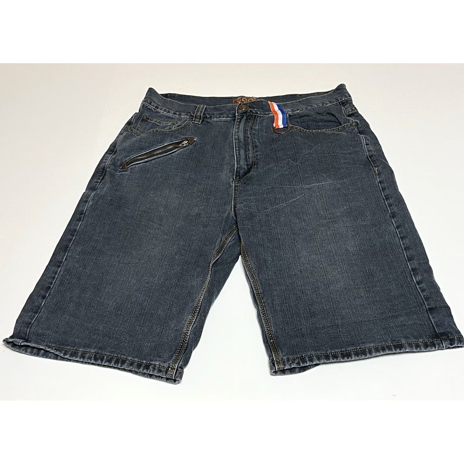 Coogi VINTAGE COOGI Denim Blue Embroidered Urban Y2K Dark Wash Shorts 36 Regular Mens Size US 36 / EU 52 - 2 Thumbnail