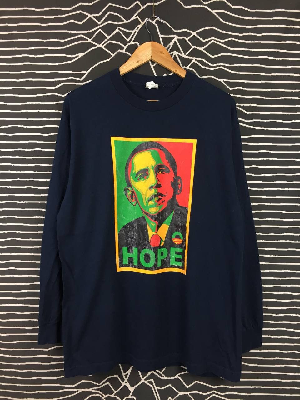 Rap Tees × Vintage Vtg Barack Obama HOPE Longsleeve Tee Size US L / EU 52-54 / 3 - 2 Thumbnail