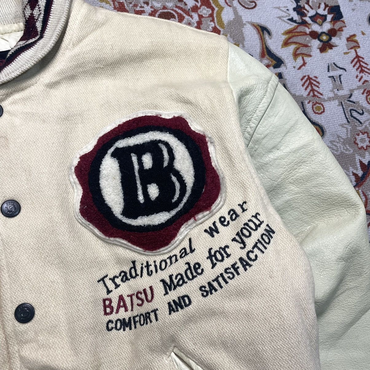 Designer × Japanese Brand Vintage Ba-Tsu Studio Varsity Jacket Size US M / EU 48-50 / 2 - 9 Thumbnail