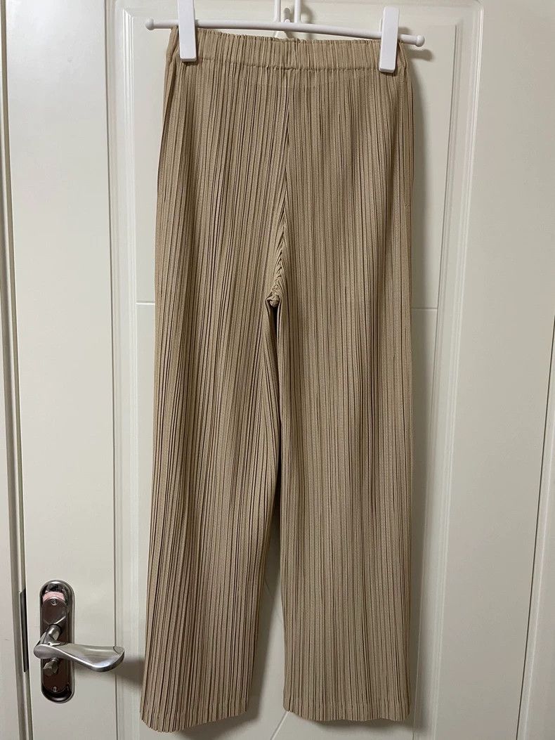 Issey Miyake Issey Miyake size:1 Beige pleated pants Size 42" / US 20 - 3 Thumbnail