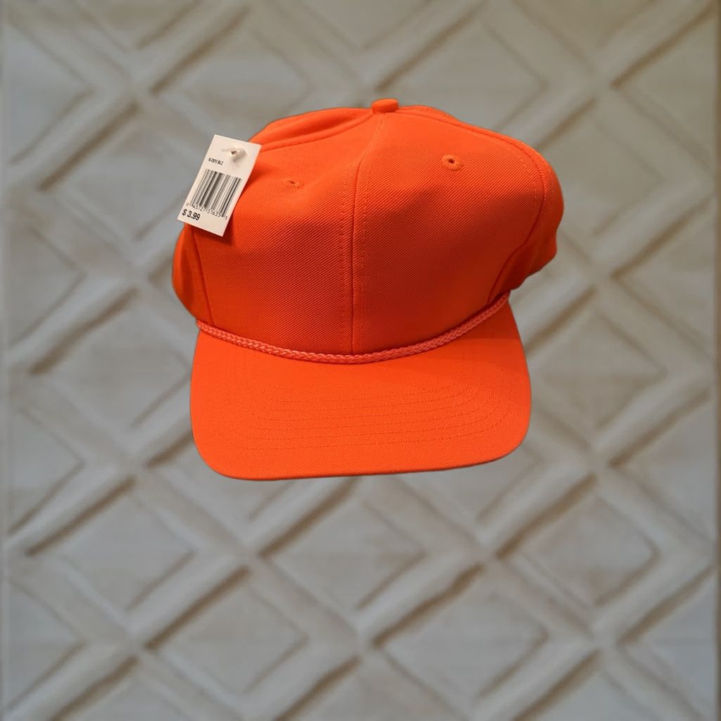 Vintage VINTAGE Orange SIGNATURES Snapback Trucker Hat Hunting ONE SIZE Men NEW Size ONE SIZE - 1 Thumbnail
