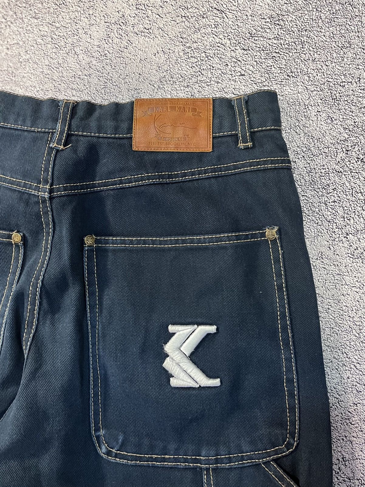 Karl Kani Vintage Karl Kani Carpenter Cargo Jeans Workwear Denim S Y2K Size US 30 / EU 46 - 12 Thumbnail