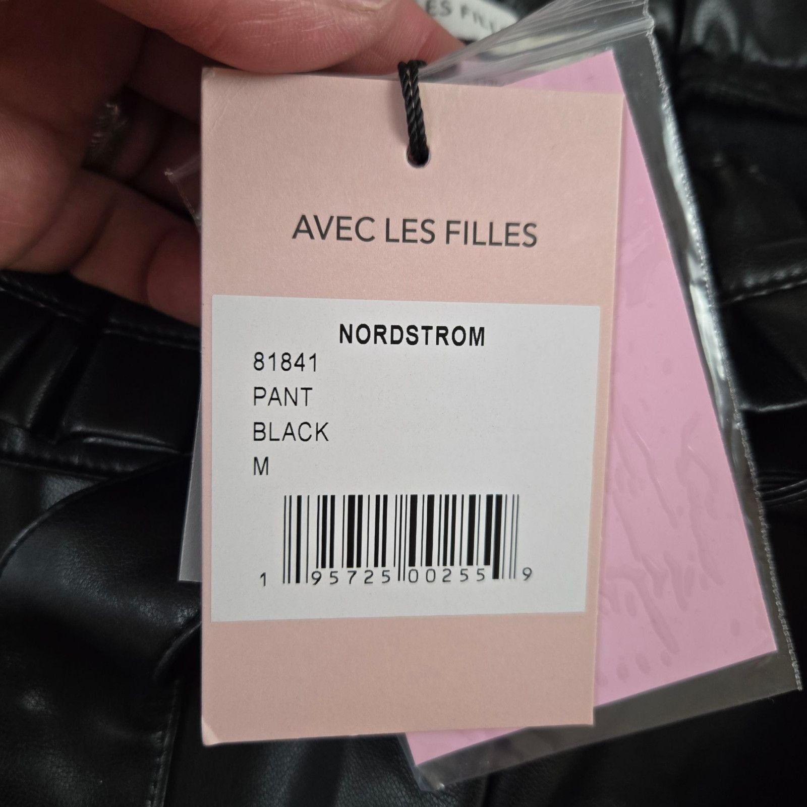 Other Black Faux Leather High Rise Straight Pants Size Medium Size 30" / US 8 / IT 44 - 10 Thumbnail