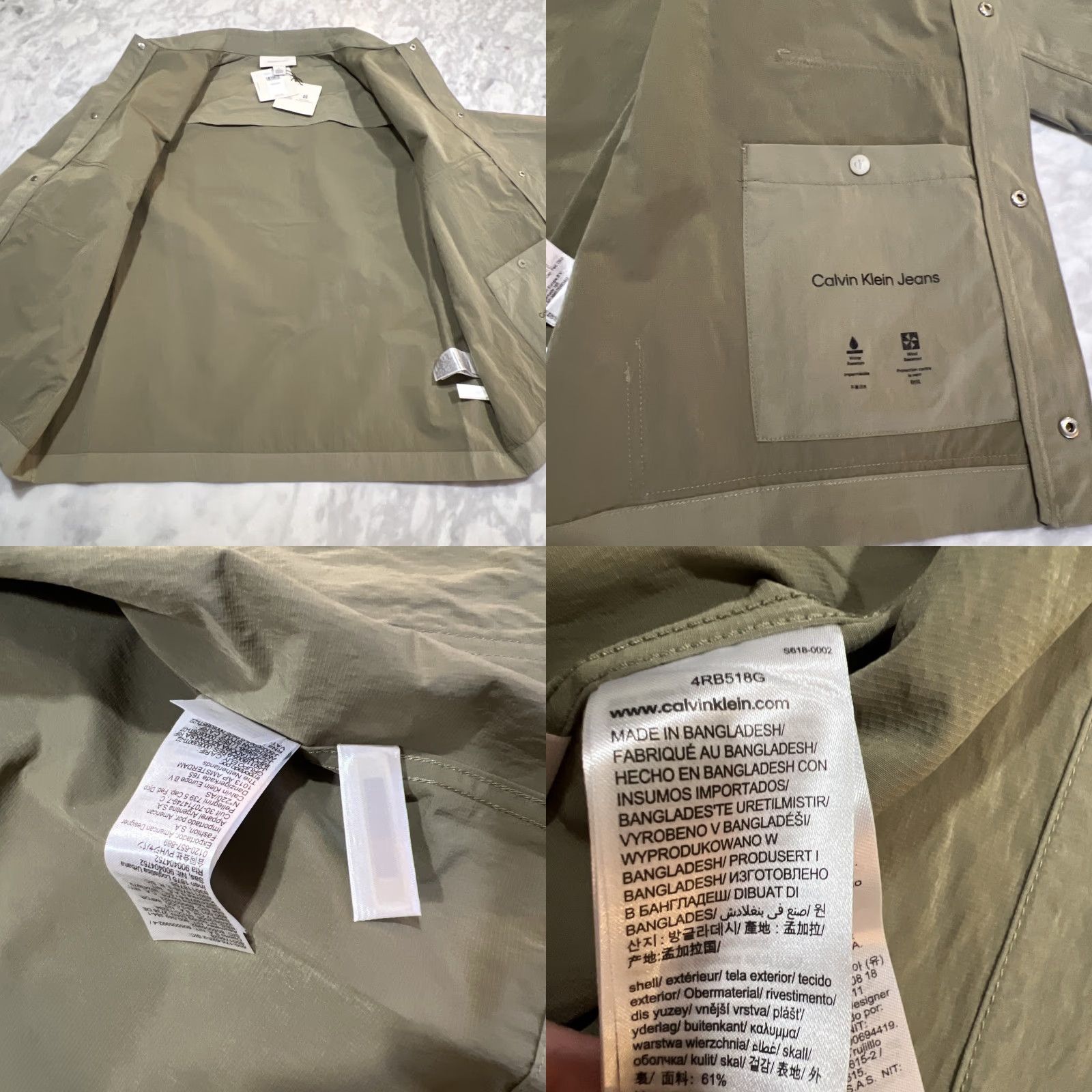 Calvin Klein Calvin Klein Jacket Men’s M Lightweight Wind Water Resistant Pockets Snaps NWT Size US M / EU 48-50 / 2 - 10 Thumbnail