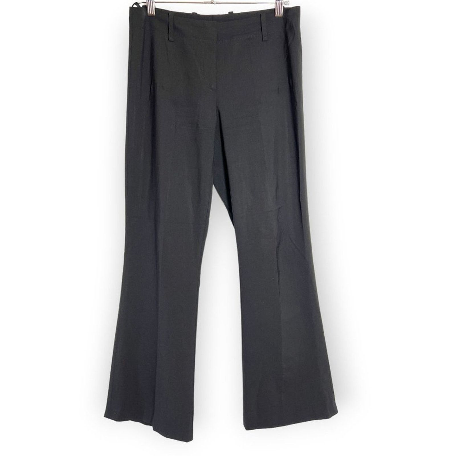 Hugo Boss Hugo Boss Tulia Virgin Wool Flare Trousers Black Size 4 Size 27" / US 4 / IT 40 - 1 Thumbnail