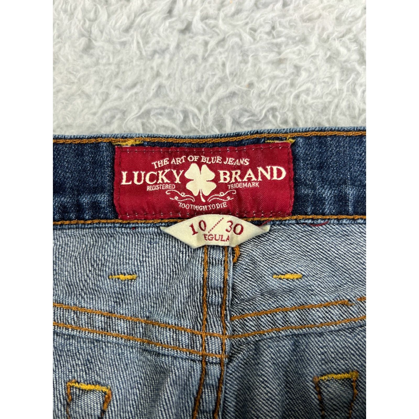 Lucky Brand Lucky Brand Women's Jeans 10 Blue Denim Bootcut Low Rise 27x27 Cotton Stretch Classic Size 32" / US 10 / IT 46 - 6 Thumbnail