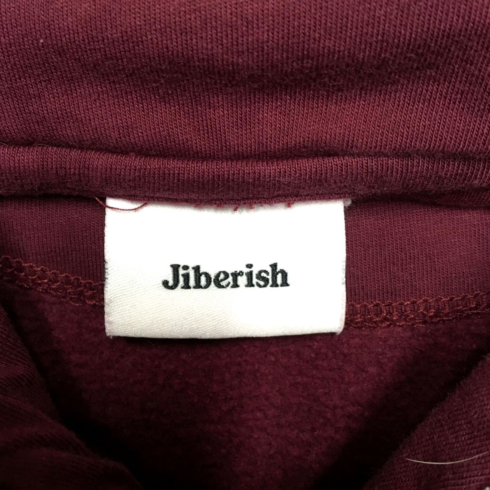 Logo 7 Jiberish Hoodie Mens XL Red Pullover Fleece Sweatshirt Striped Hem J Chest Logo Size US XL / EU 56 / 4 - 6 Thumbnail