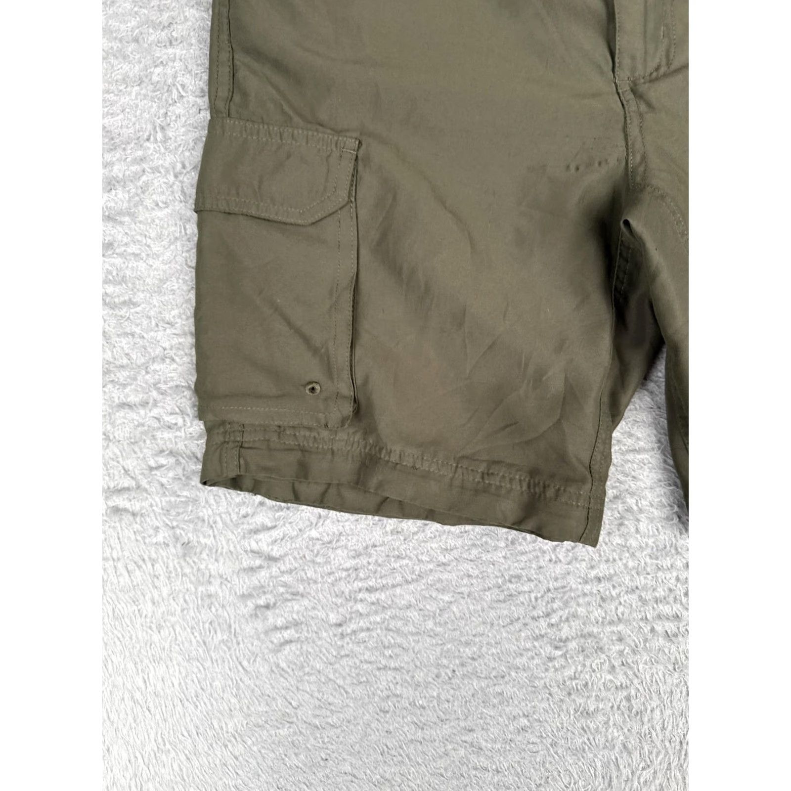 Vintage Boy Scouts Of America Shorts Mens Cargo Uniform Switchback BSA Green L Adjustable Waistband Size US 33 - 3 Thumbnail