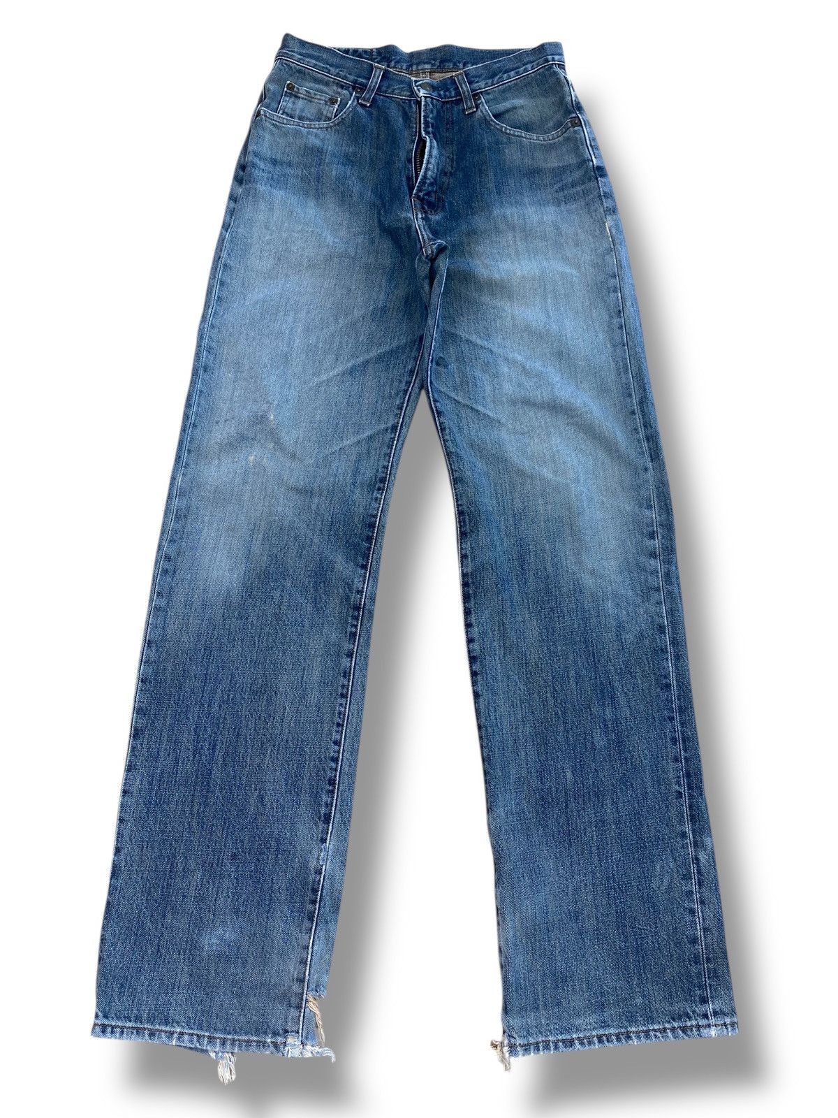 Japanese Brand Japanese Brand Gold Rush Blue Faded Wash Style Loose Jeans Size US 28 / EU 44 - 1 Thumbnail
