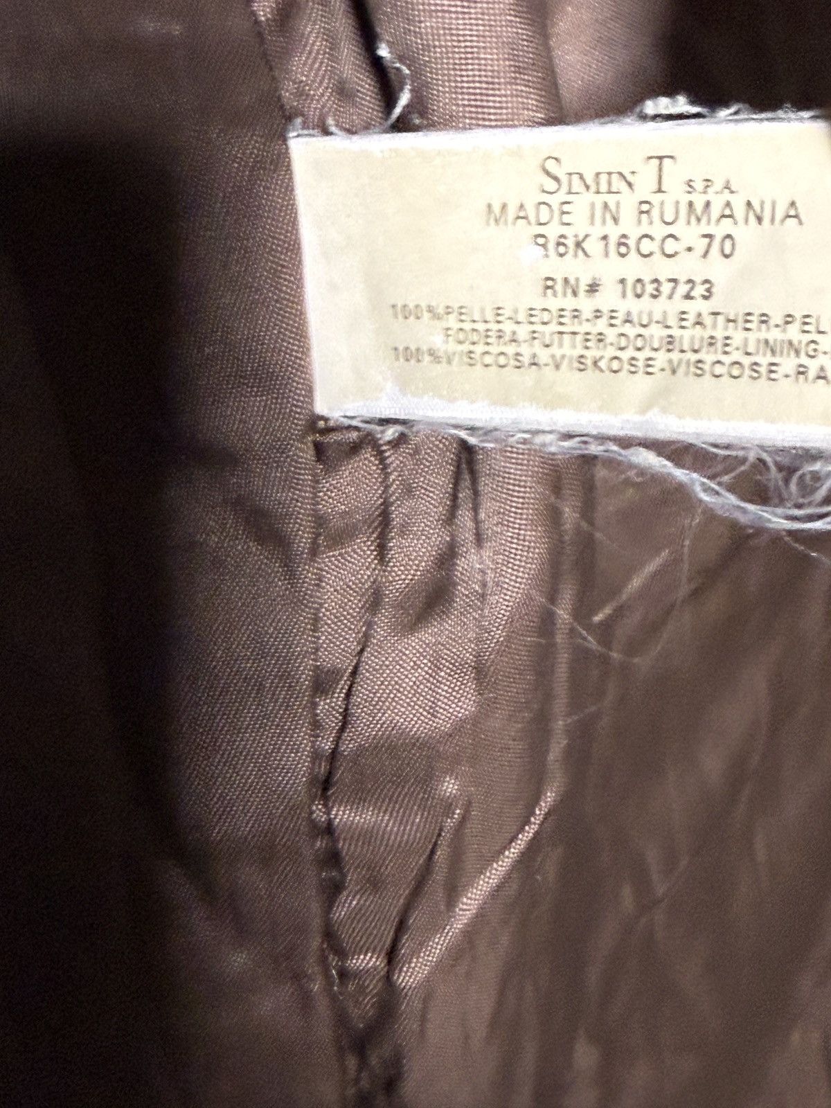 Giorgio Armani Vintage Armani Jeans brown leather jacket Size US L / EU 52-54 / 3 - 9 Thumbnail