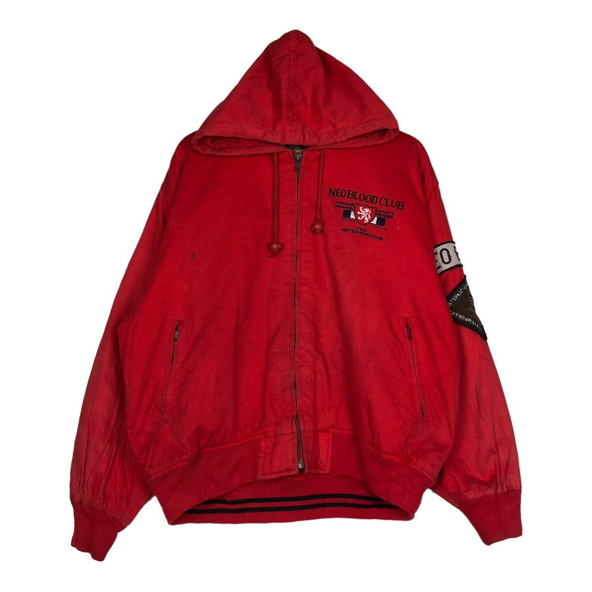 Japanese Brand 🔥VINTAGE RIOT RIOT BOMBER JACKET NEO BLOOD BIG LOGO JAPAN Size US M / EU 48-50 / 2 - 1 Thumbnail