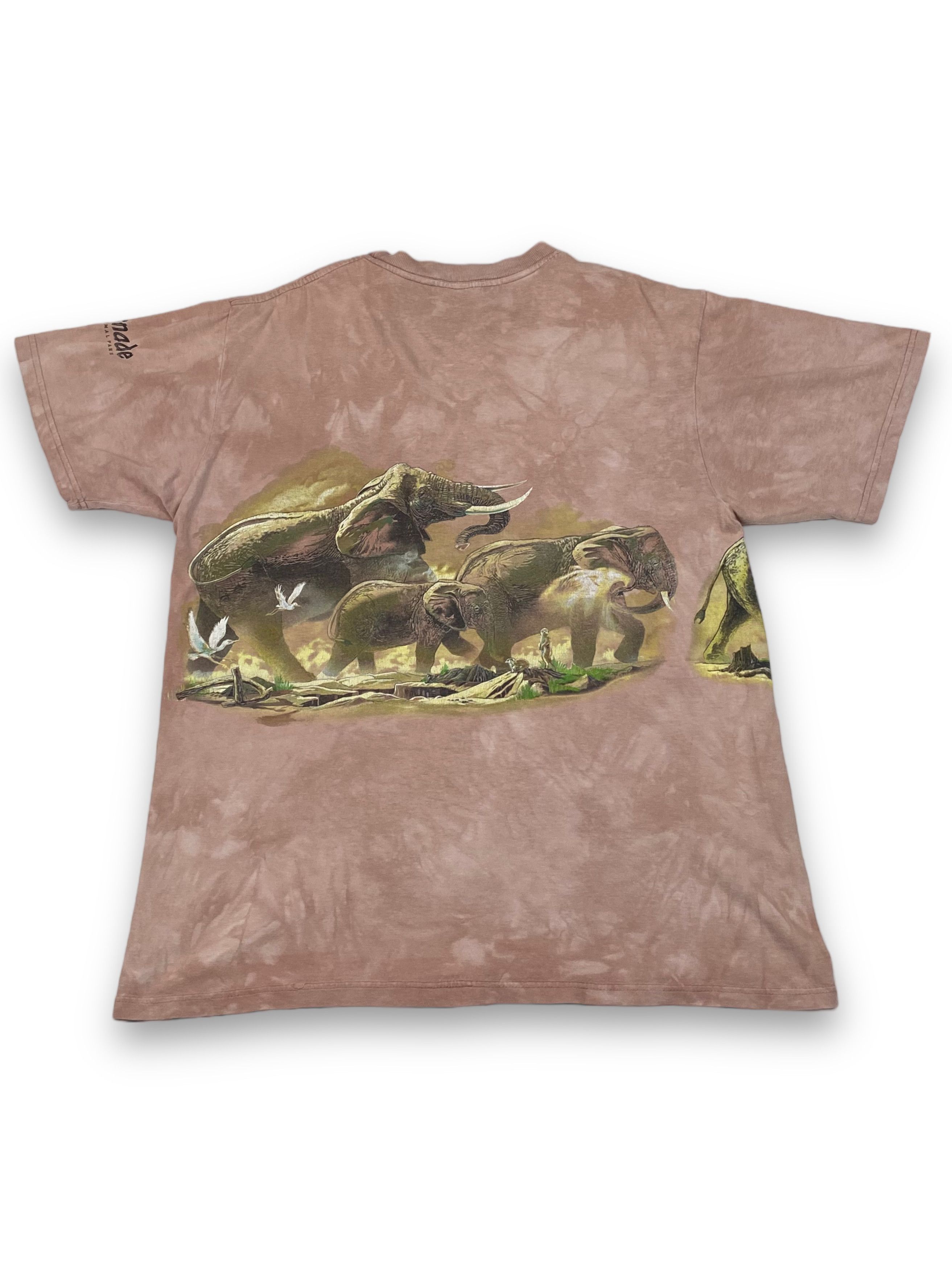 Vintage 00s Vintage Harlequin Elephants Dyed T-Shirt Graphic M702 Size US M / EU 48-50 / 2 - 8 Thumbnail