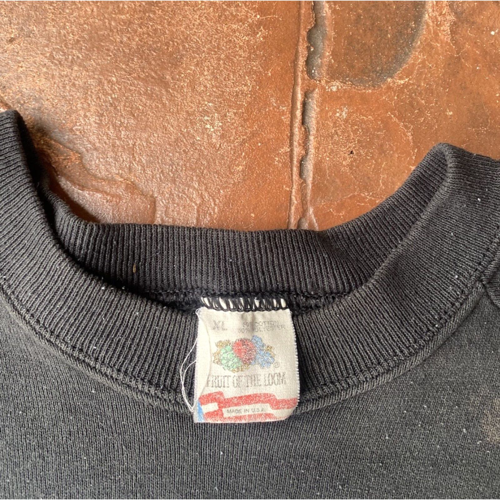 Fruit Of The Loom VINTAGE Florida Souvenir Crewneck Sweatshirt XL Black 50/50 USA Nike Size US XL / EU 56 / 4 - 2 Thumbnail