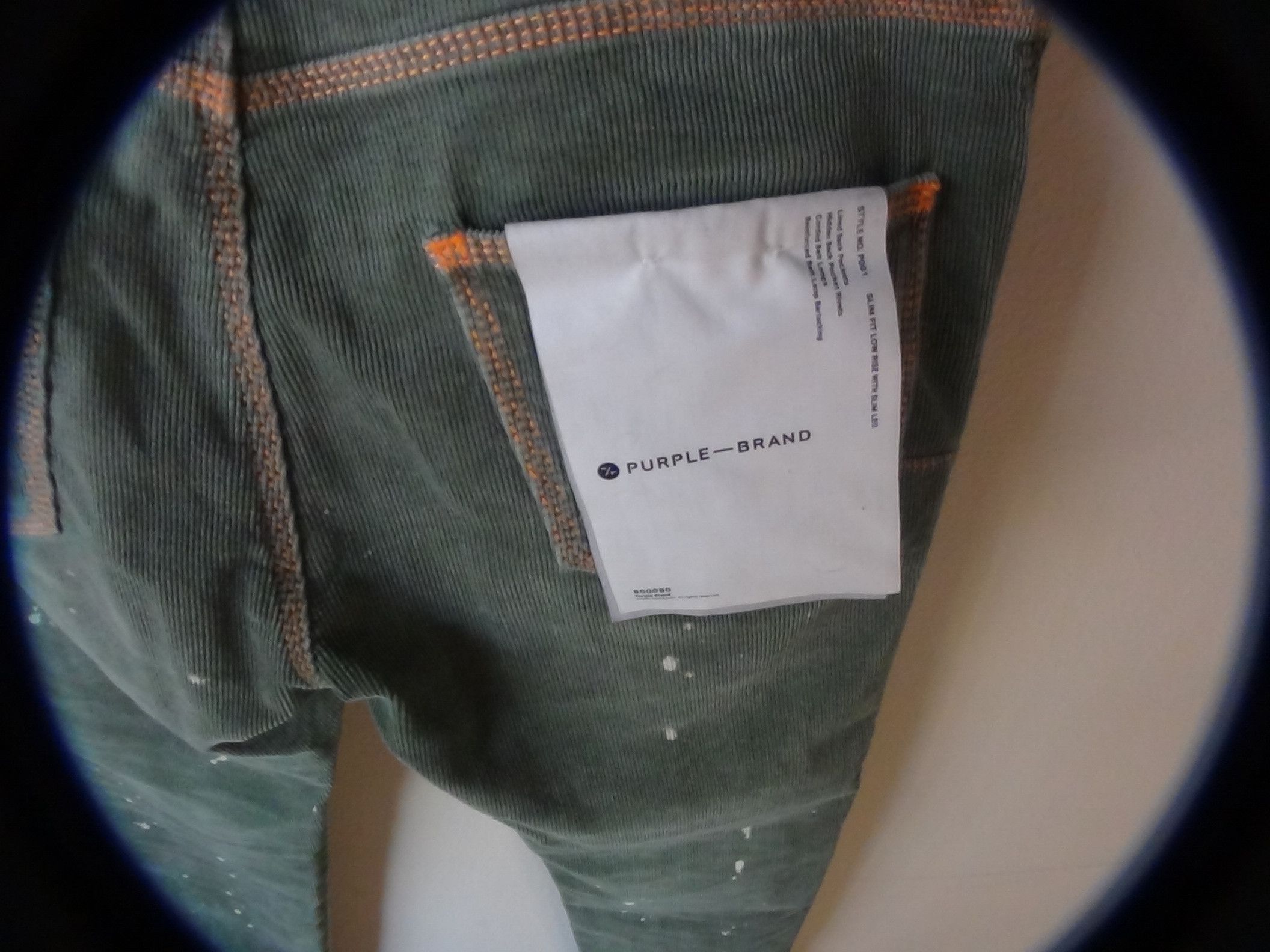 Purple Brand Purple Brand, Mens Forest Wash Repair Skinny Slim Fit Size US 31 - 3 Thumbnail