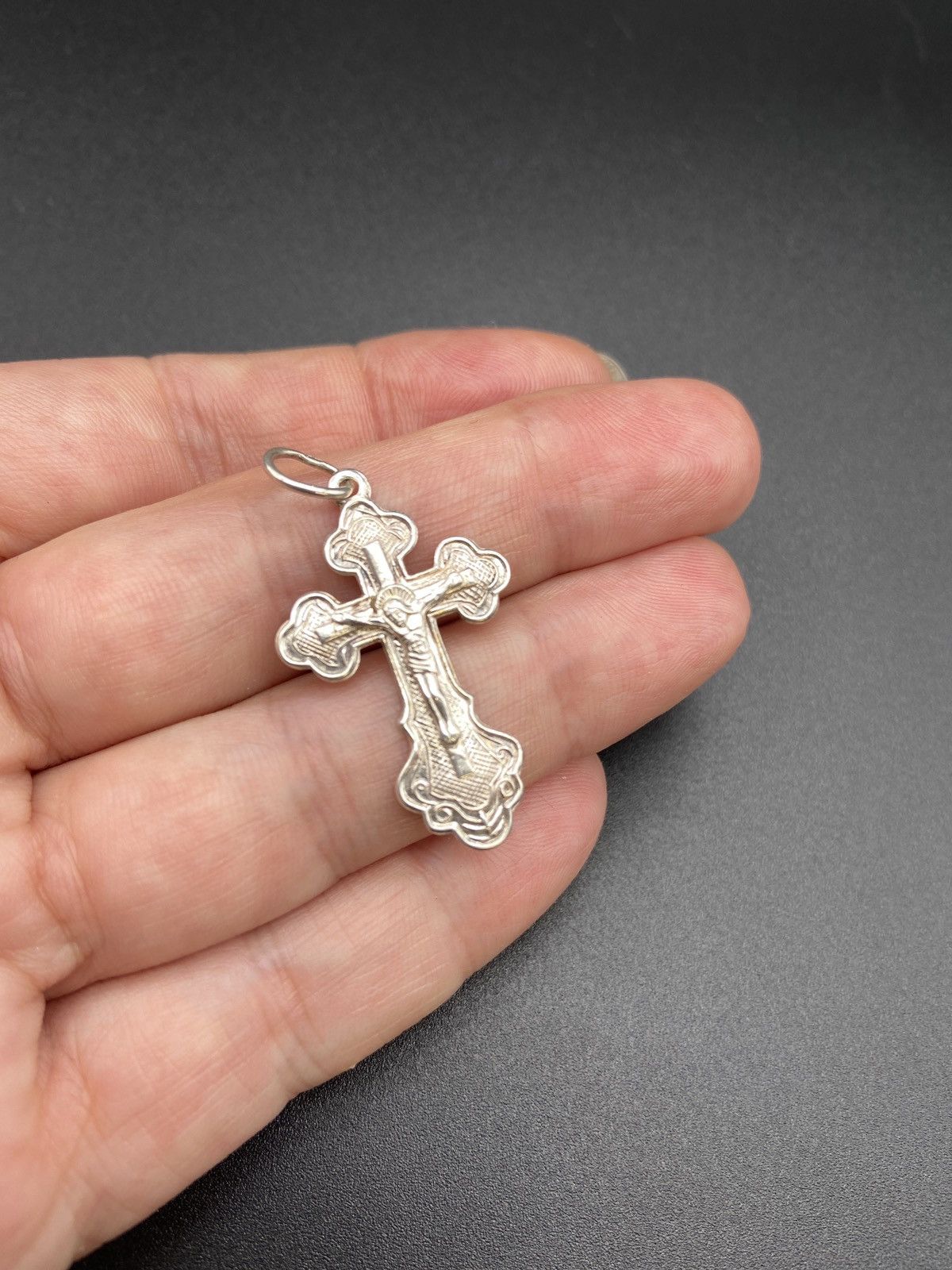 Jewelry 925 Sterling Silver Cross Pendant Necklace Size ONE SIZE - 2 Thumbnail