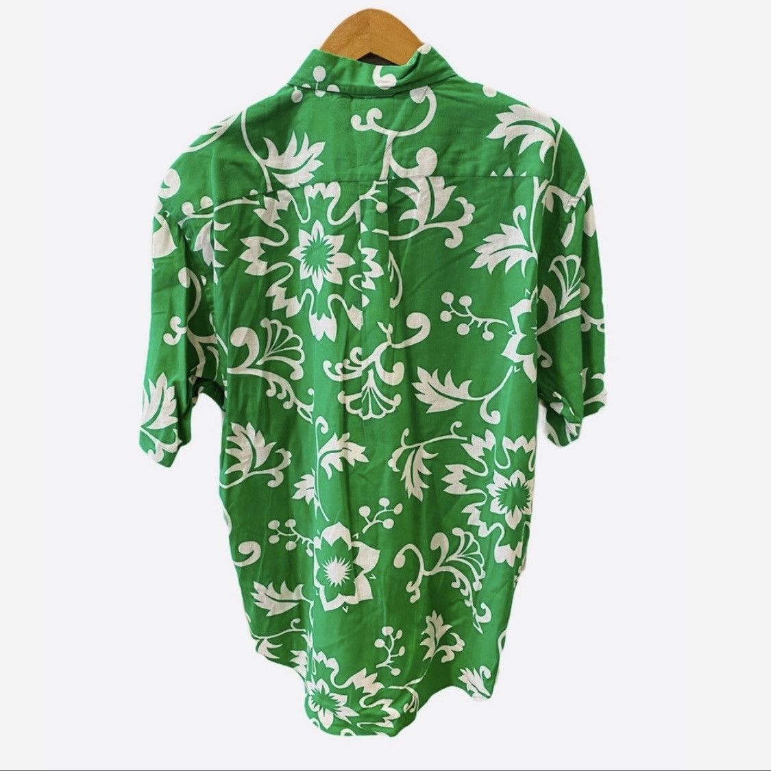 Tommy Hilfiger Tommy Hilfiger Green Hawaiian Linen Shirt M Size US M / EU 48-50 / 2 - 3 Thumbnail