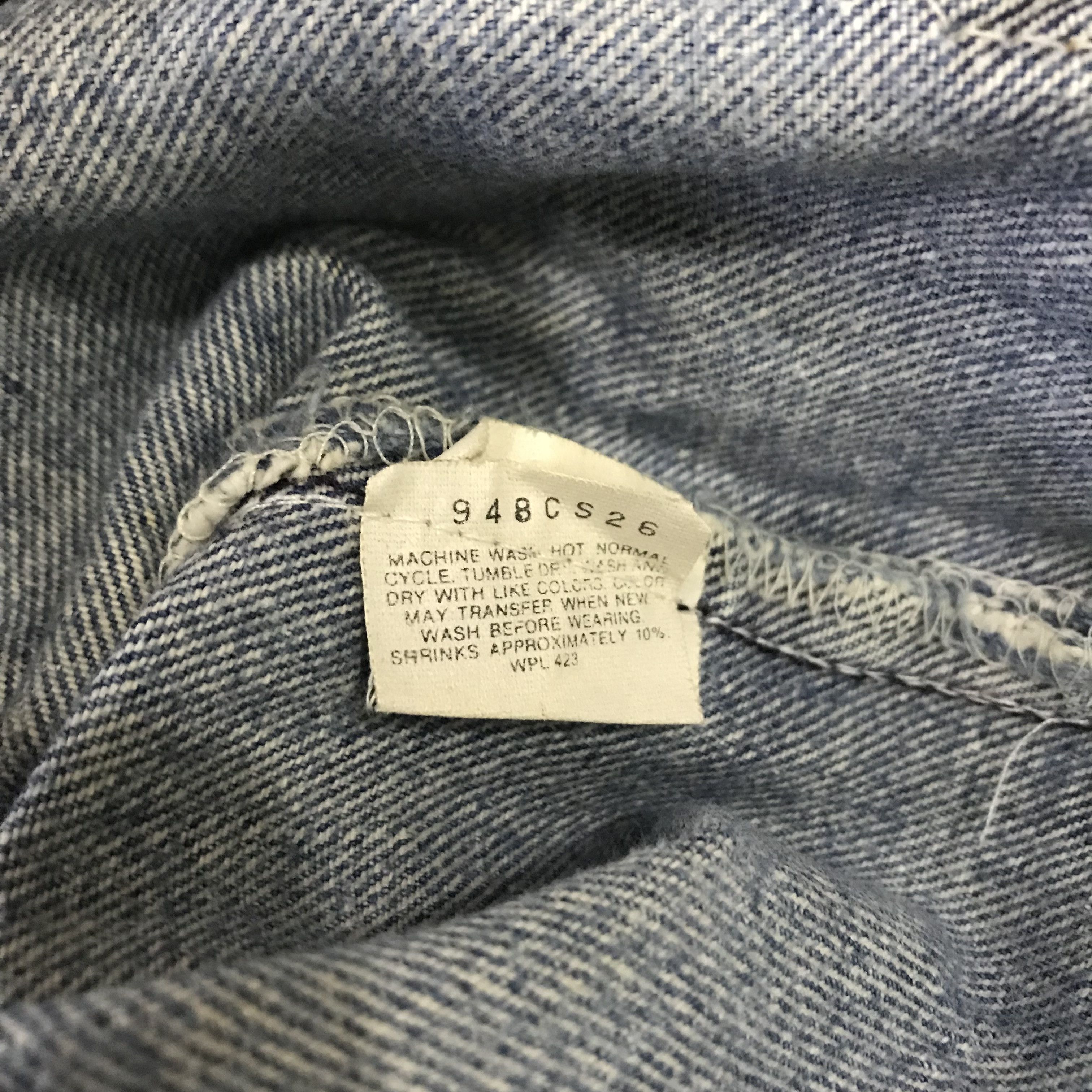 Levi's Vintage 90s Levi’s 501 Light Wash Distressed Ripped Size US 30 / EU 46 - 12 Thumbnail