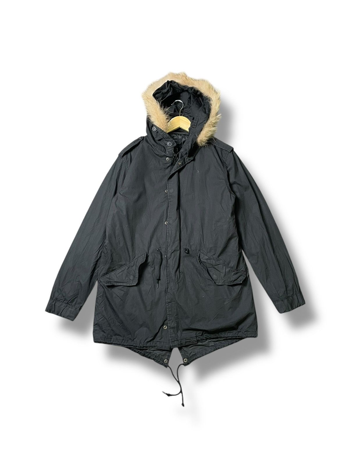 Alpha Industries × Japanese Brand × Vintage Alpha Industries Inc. x Parkas with Faux Fur Hooded (31) Size US S / EU 44-46 / 1 - 1 Thumbnail
