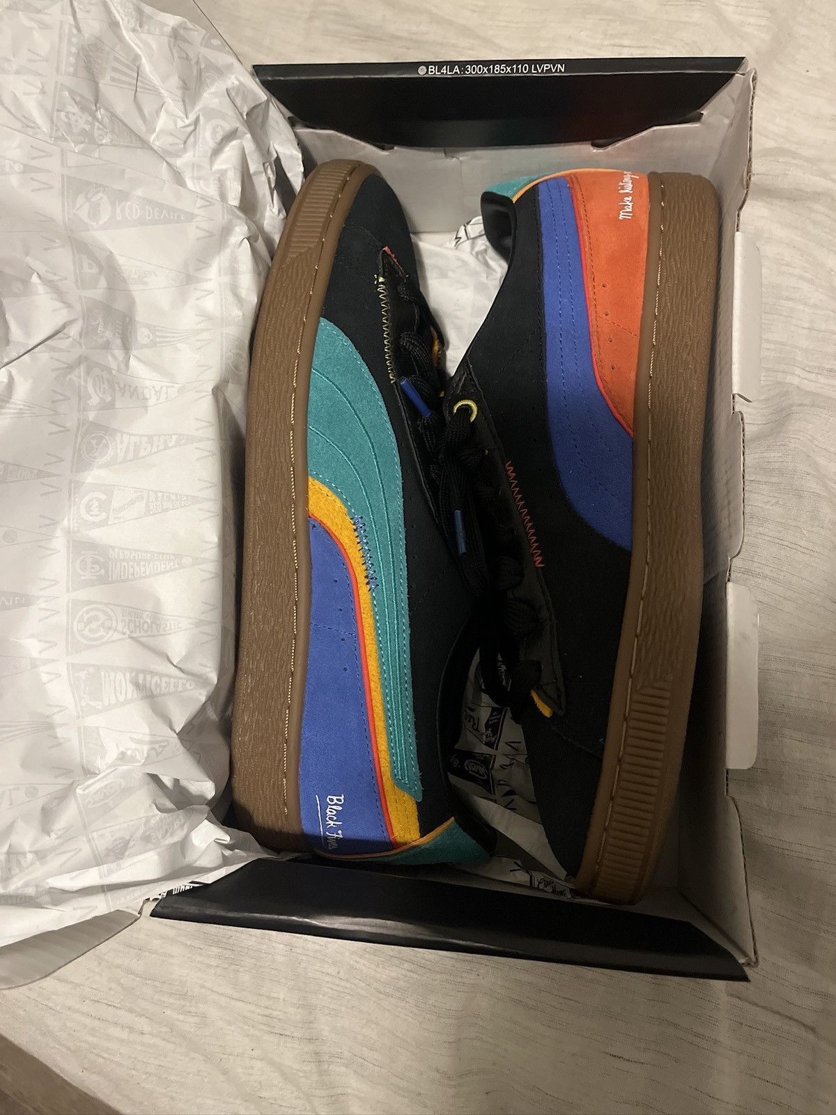 Puma Suede triple x black fives Size US 8.5 / EU 41-42 - 1 Thumbnail