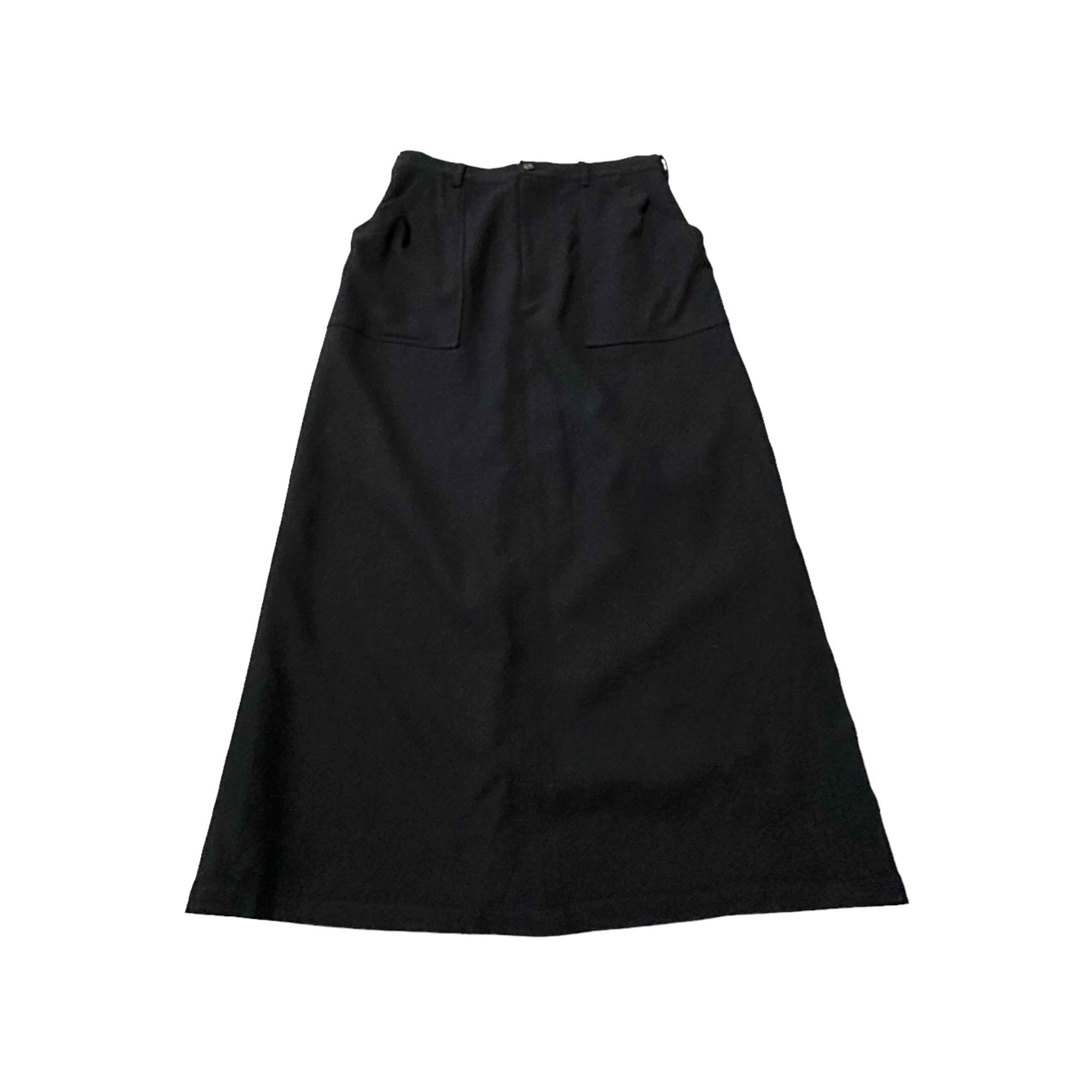 Y's Vintage Y’s Yohji Yamamoto Black wool midi skirt, One size Size 30" / US 8 / IT 44 - 4 Thumbnail
