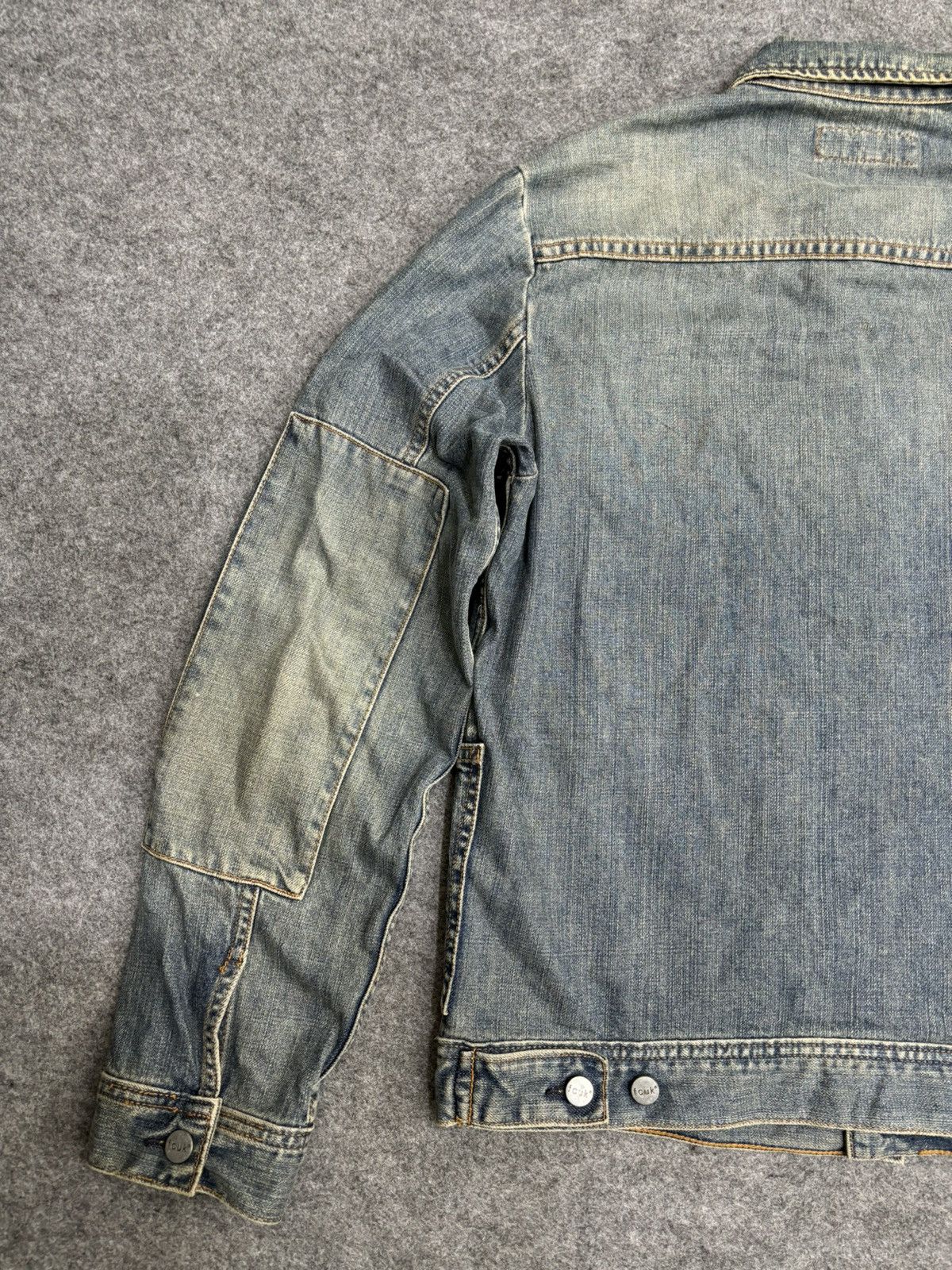 FCUK 💥Vintage💥FCUK Double Elbow Trucker Denim Jacket F496 Size US M / EU 48-50 / 2 - 13 Thumbnail