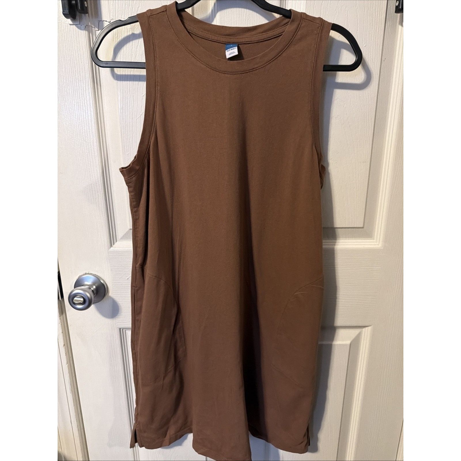 Old Navy Old Navy Womens Brown Fitted Ribbed Knit Dress Large Size L / US 10 / IT 46 - 1 Thumbnail